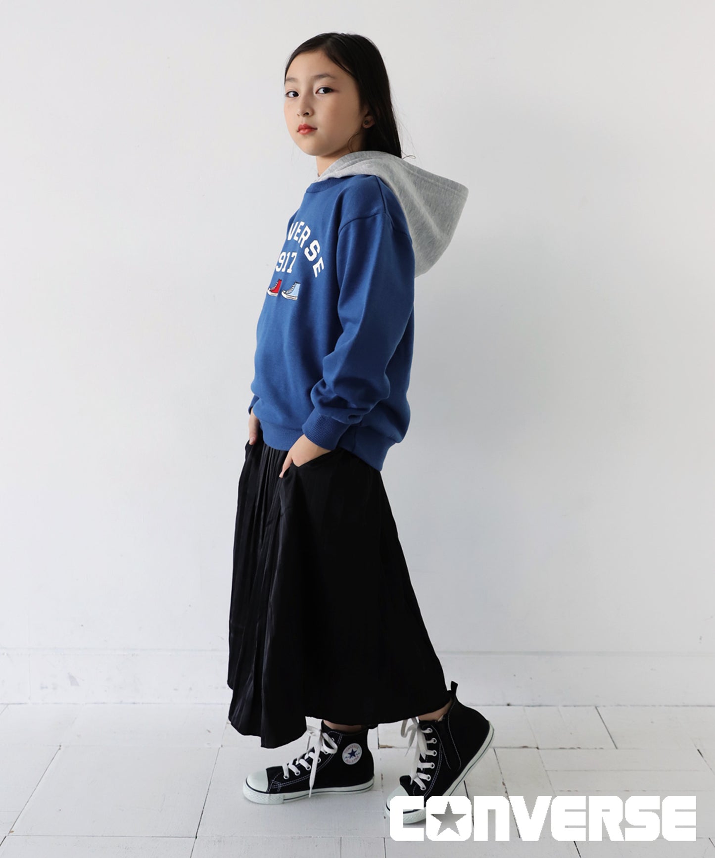 Layered Sweat Parker Kids