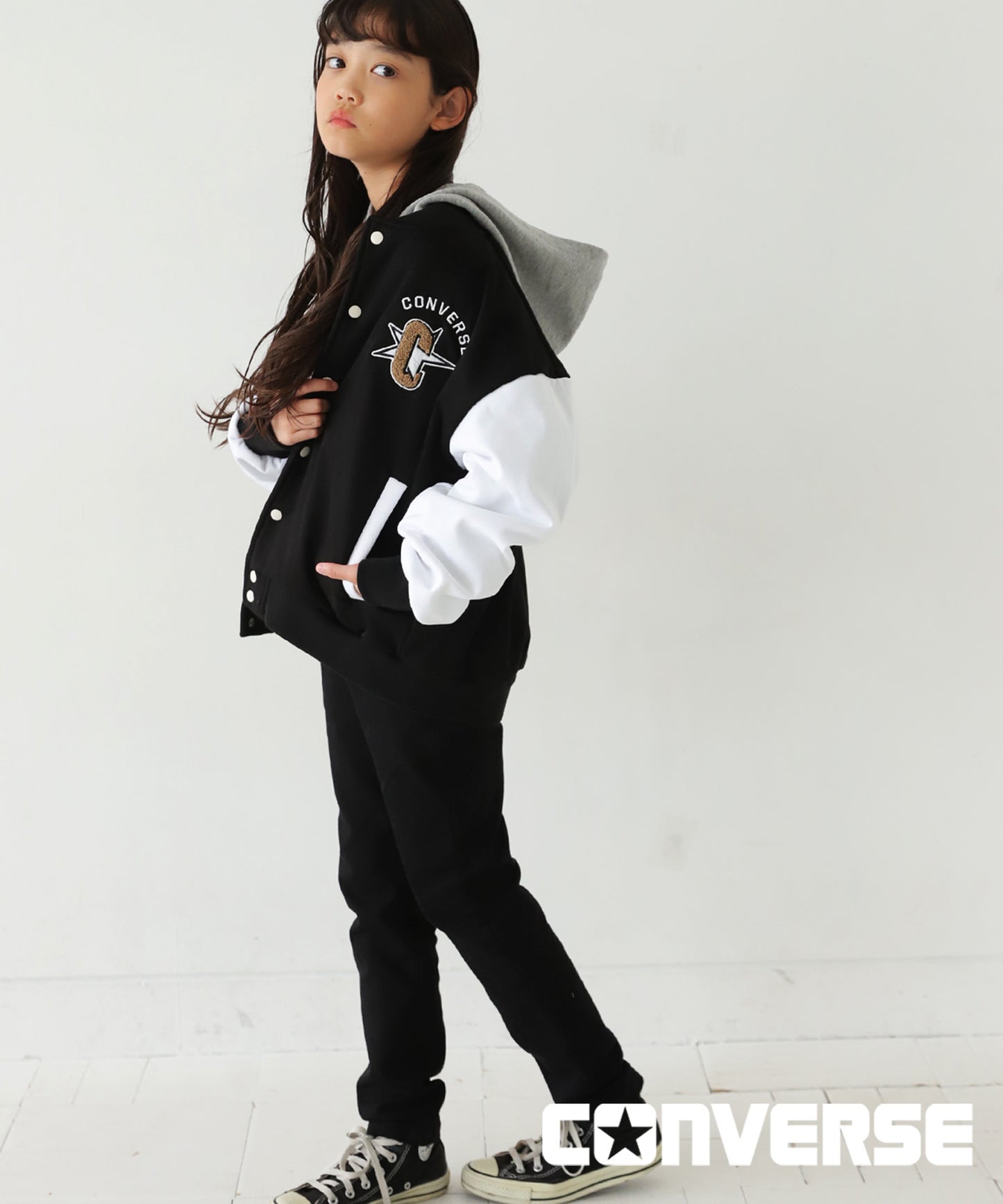 Award Jacket With Converse Logo Kids