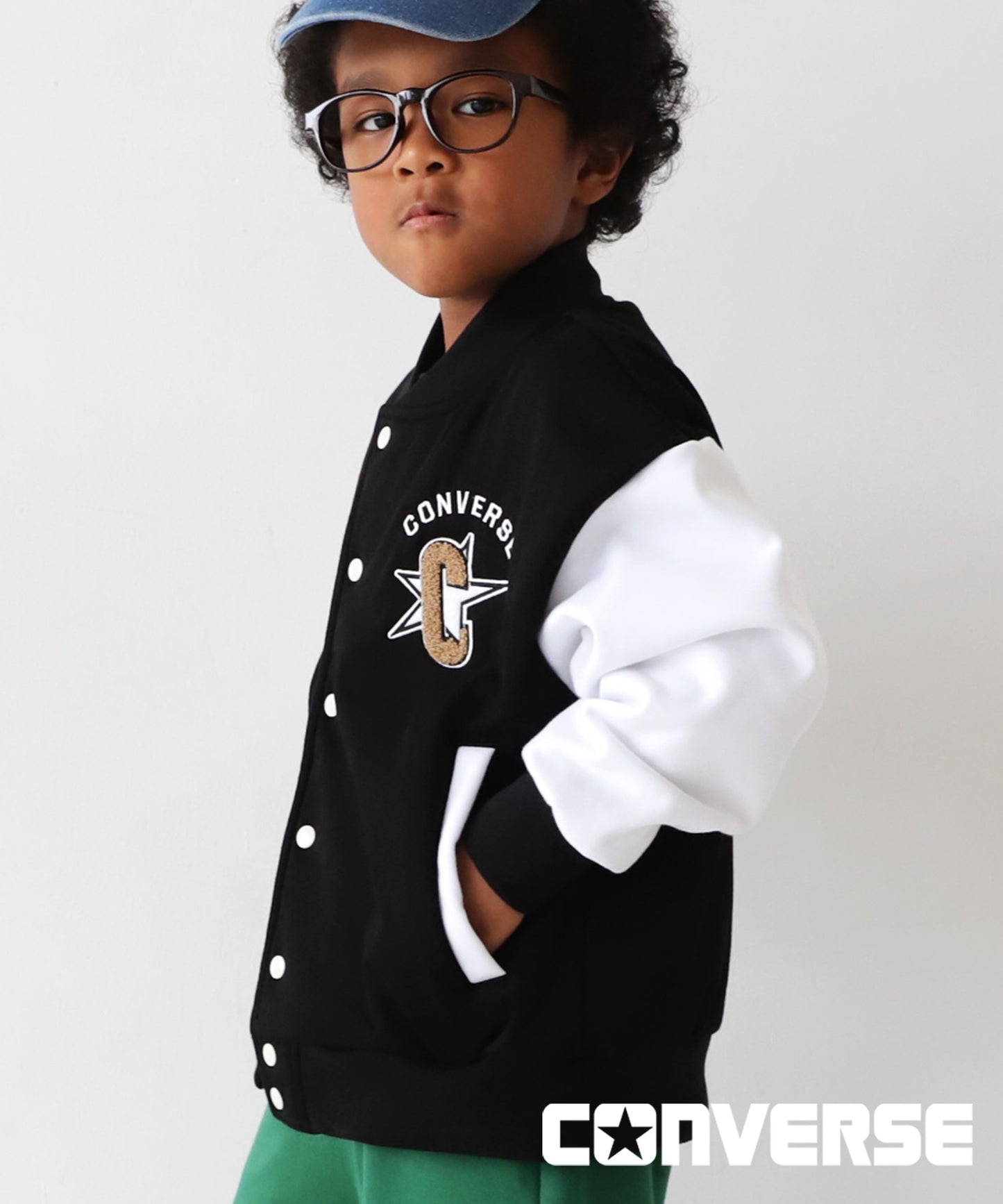 Award Jacket With Converse Logo Kids