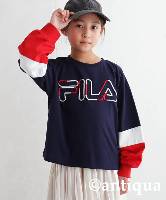 FILA logo long sleeve T-shirt Kids