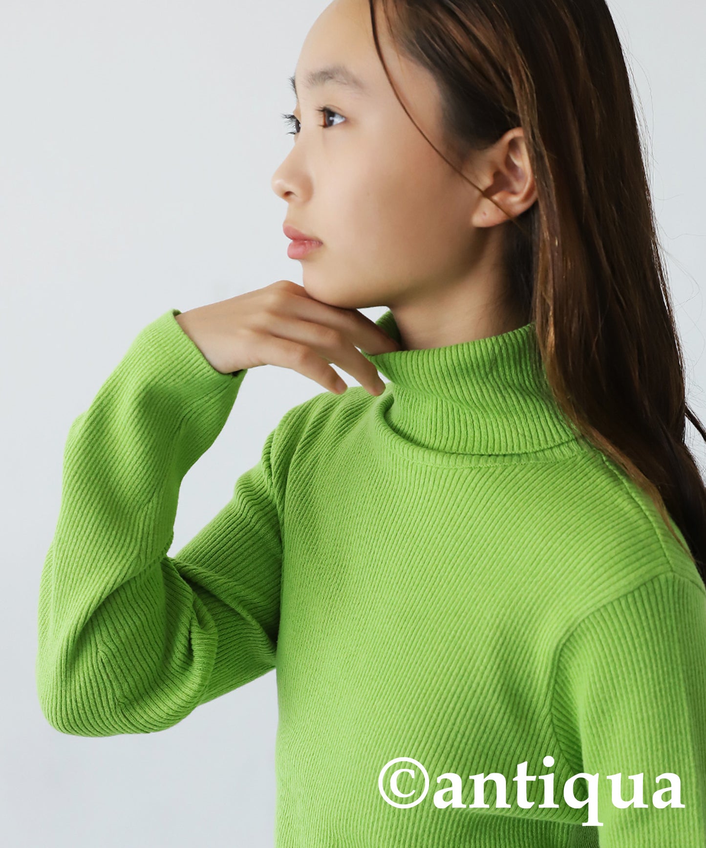 100%cotton Turtleneck Knit Kids