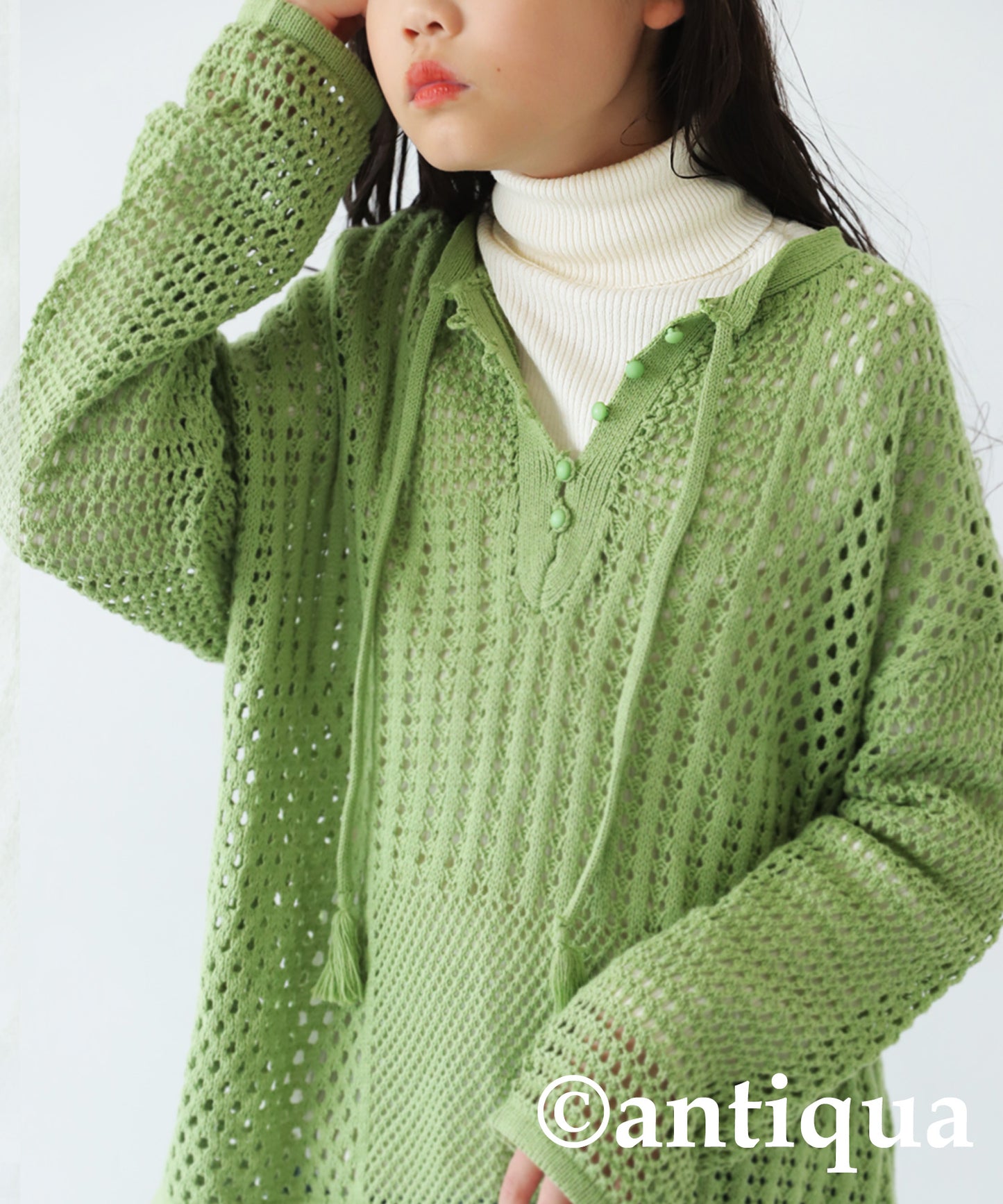 100%cotton Turtleneck Knit Kids