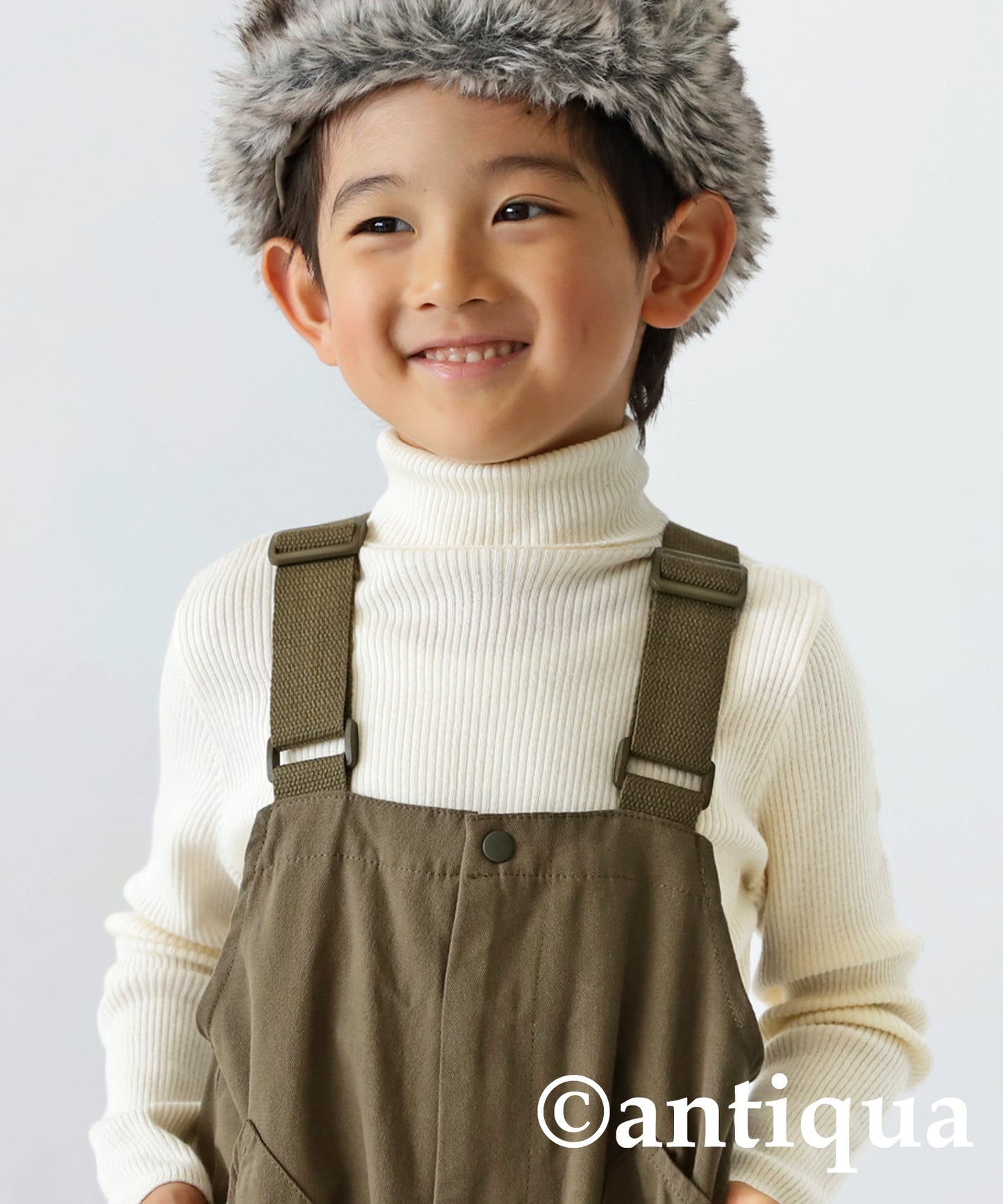 100%cotton Turtleneck Knit Kids