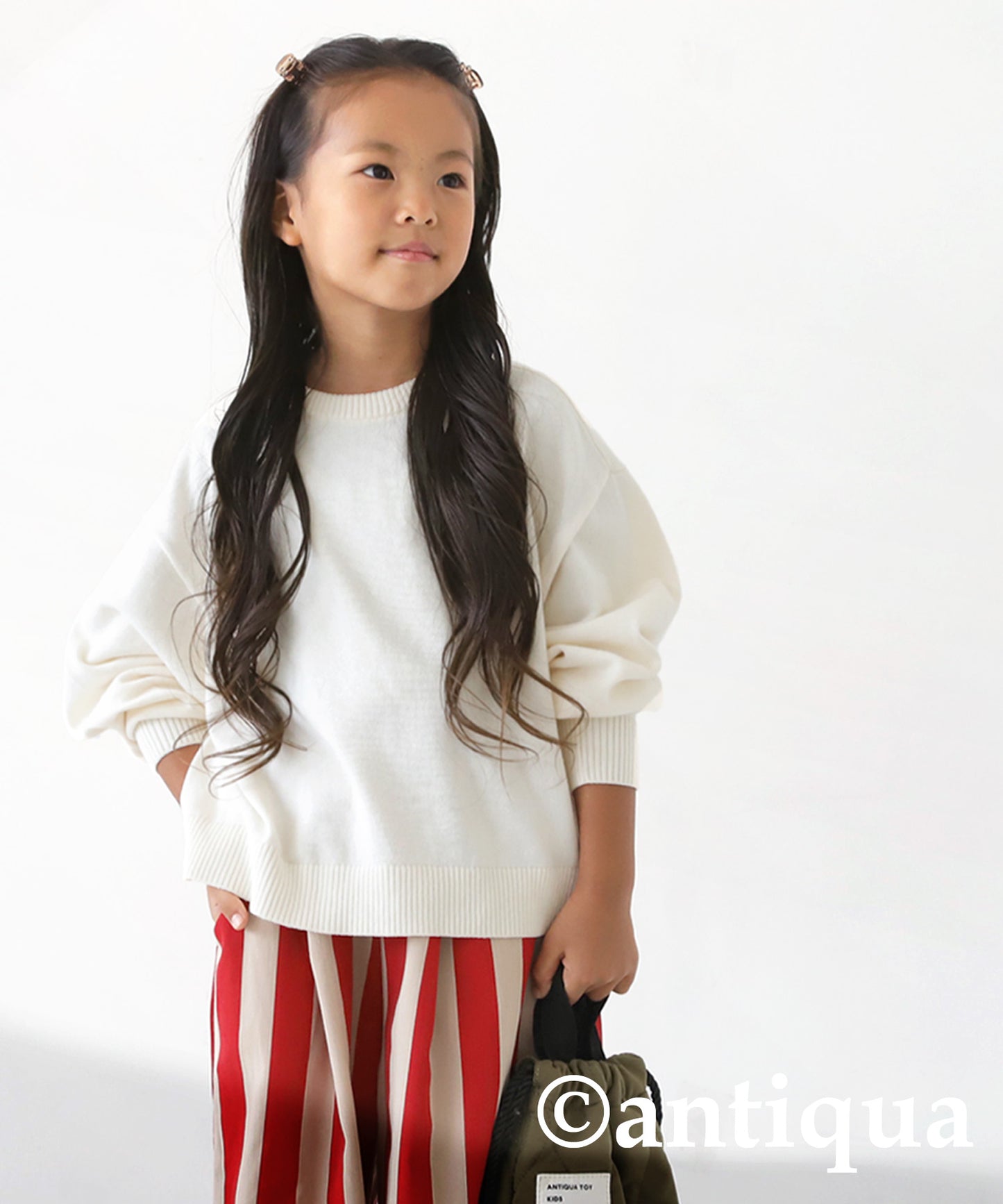 100%cotton Crew neck Knit Kids