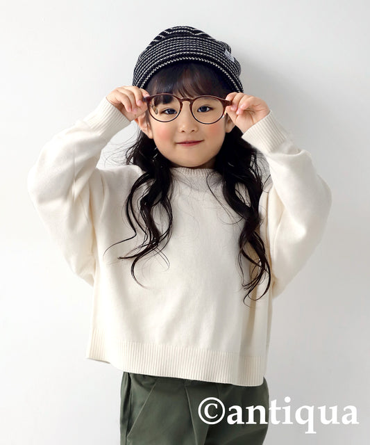 100%cotton Crew neck Knit Kids