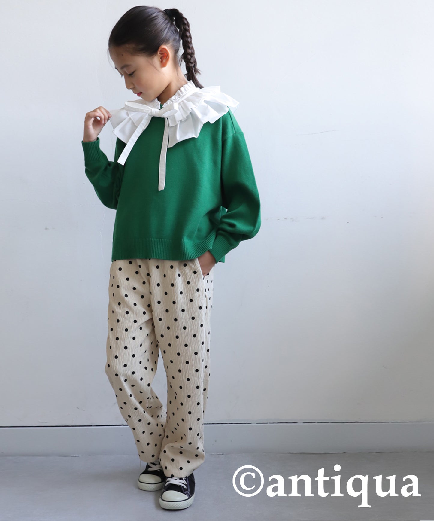 100%cotton Crew neck Knit Kids