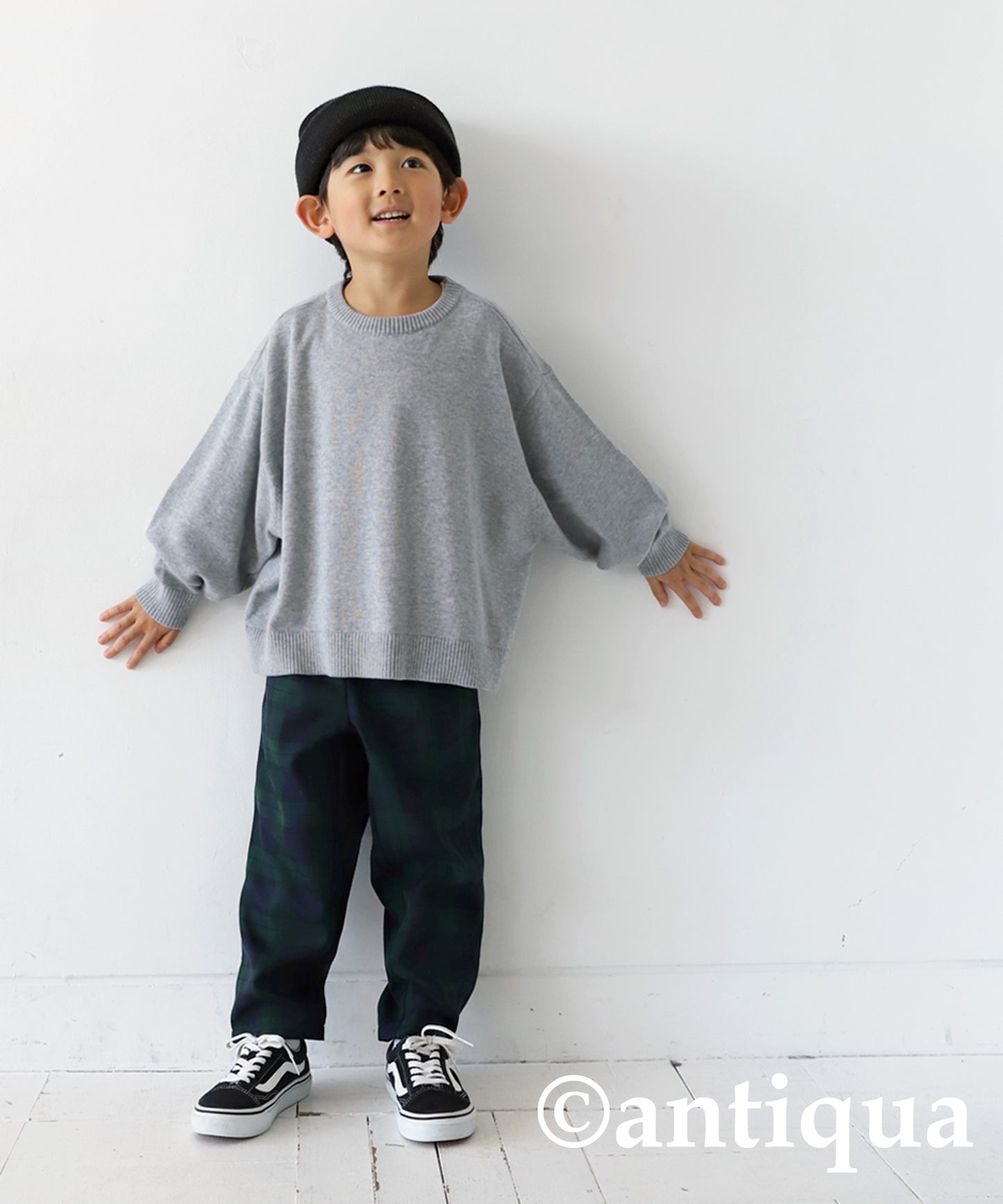 100%cotton Crew neck Knit Kids