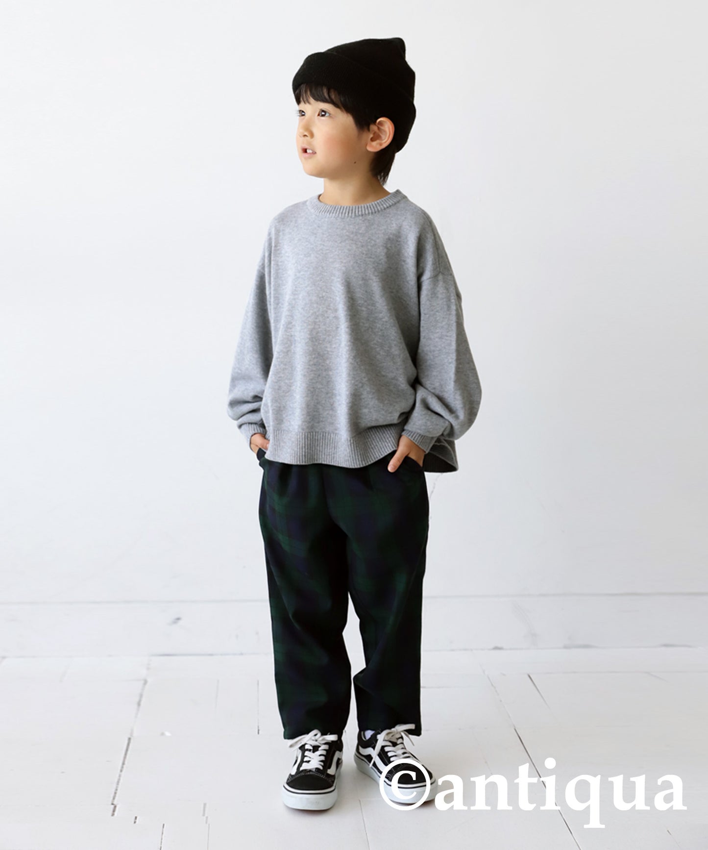 100%cotton Crew neck Knit Kids