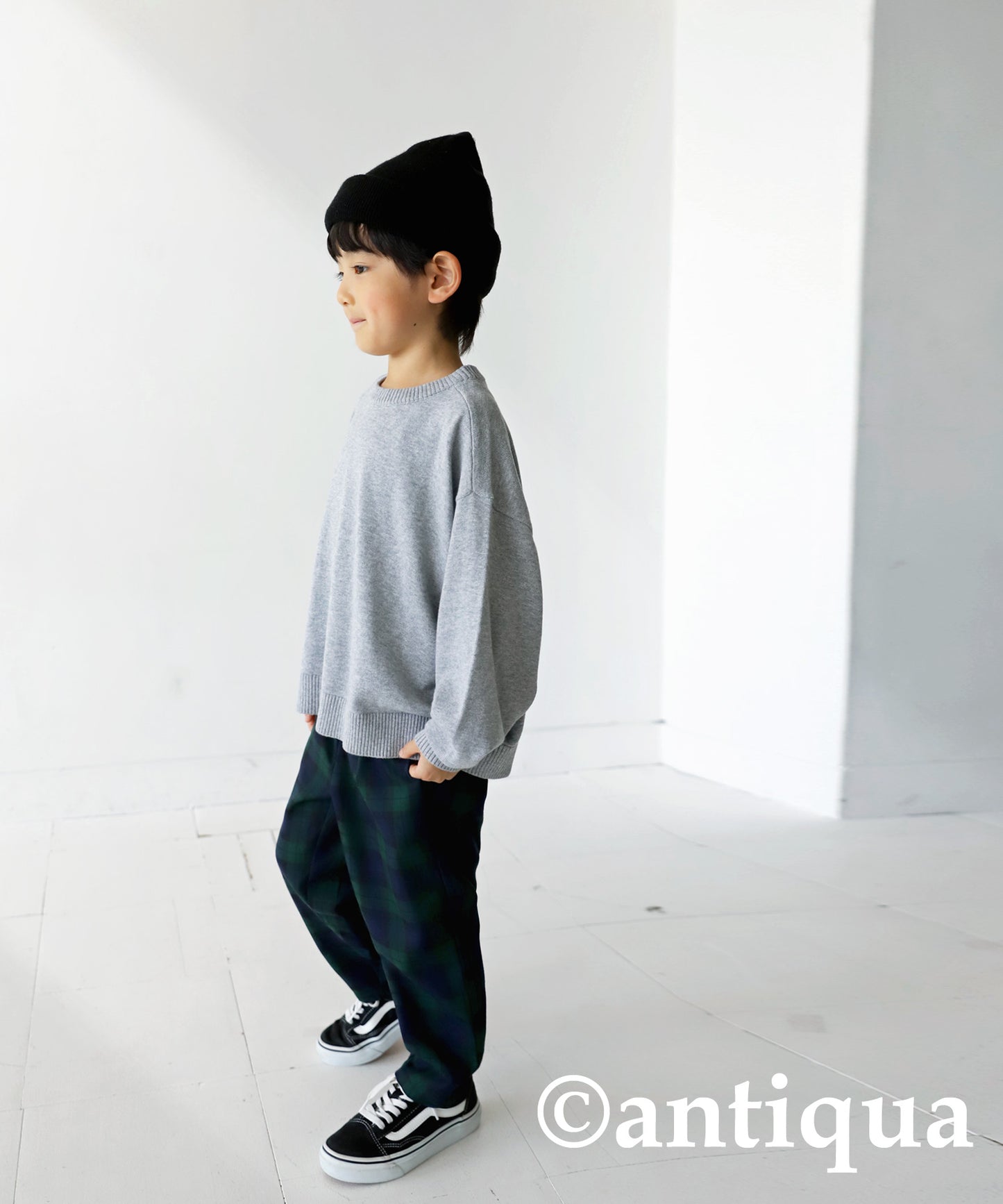 100%cotton Crew neck Knit Kids