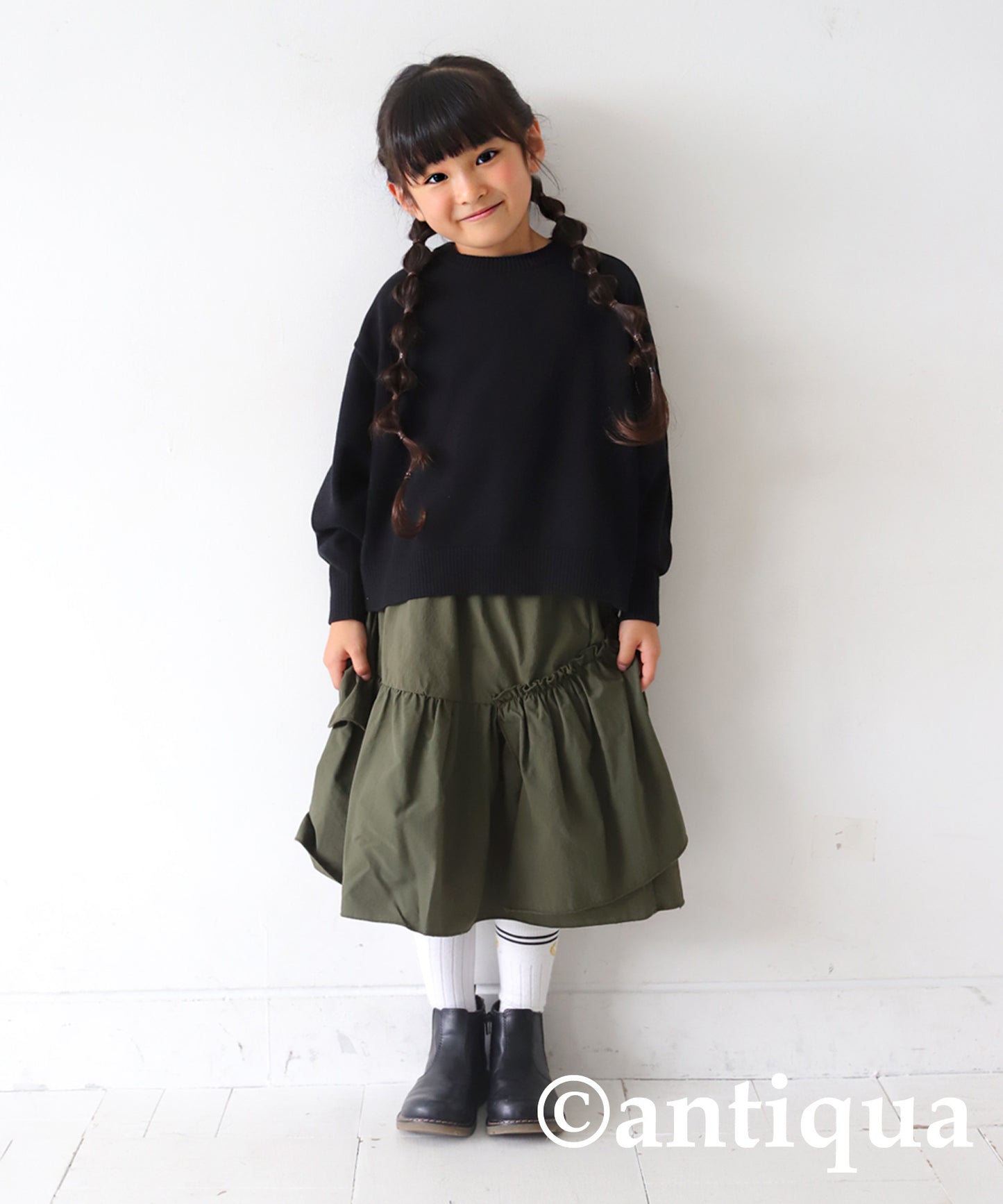 100%cotton Crew neck Knit Kids