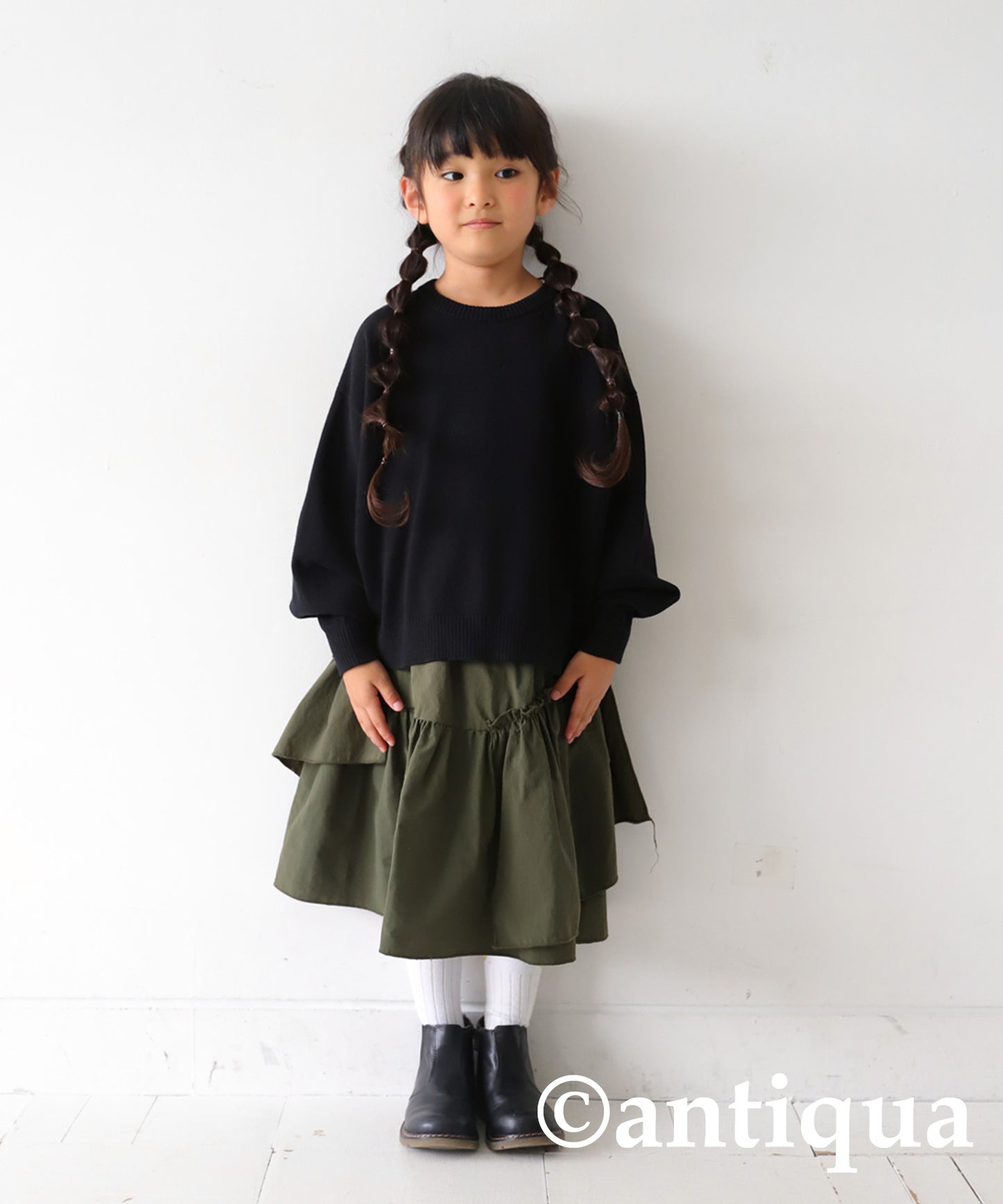 100%cotton Crew neck Knit Kids