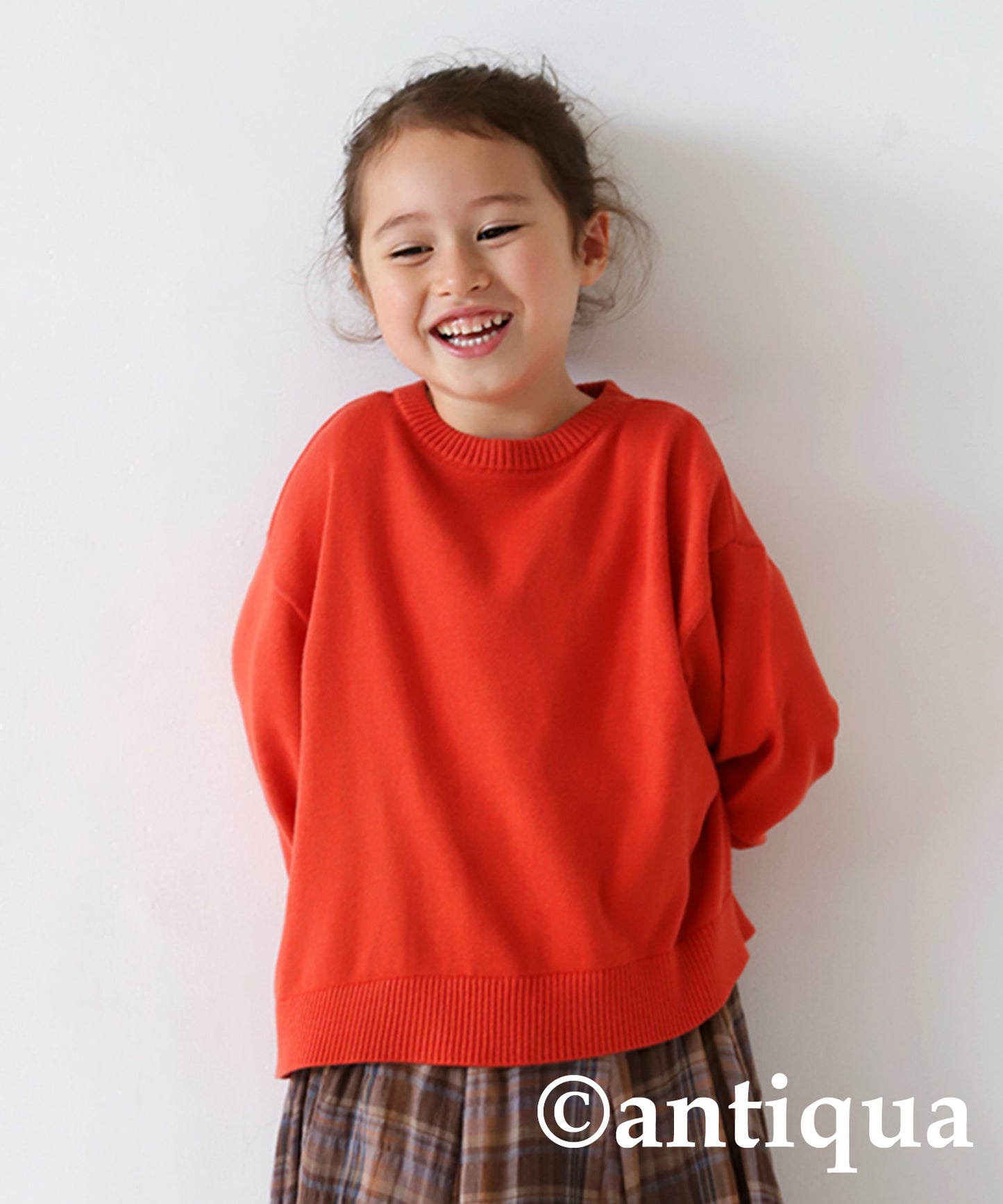 100%cotton Crew neck Knit Kids