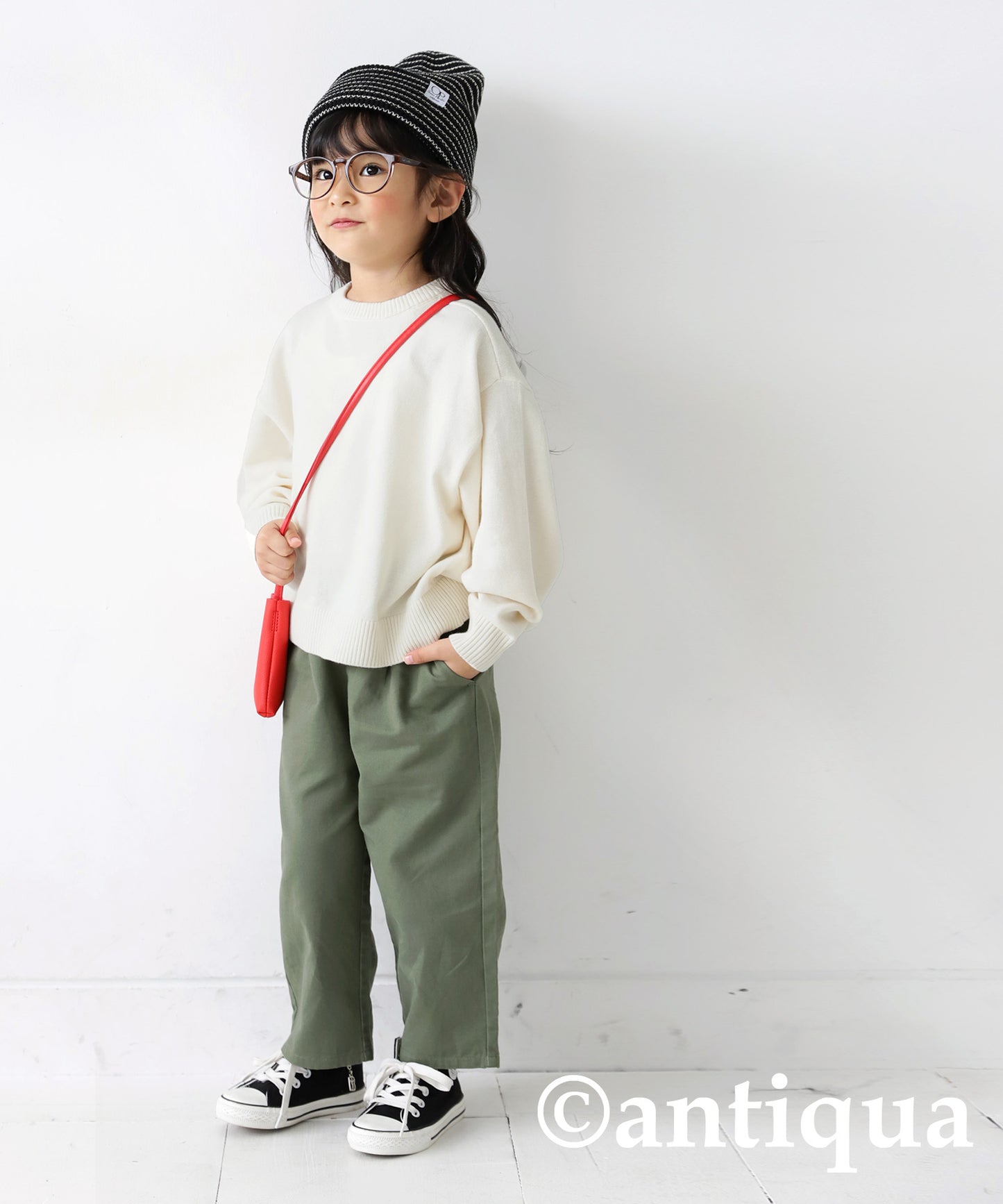 100%cotton Crew neck Knit Kids