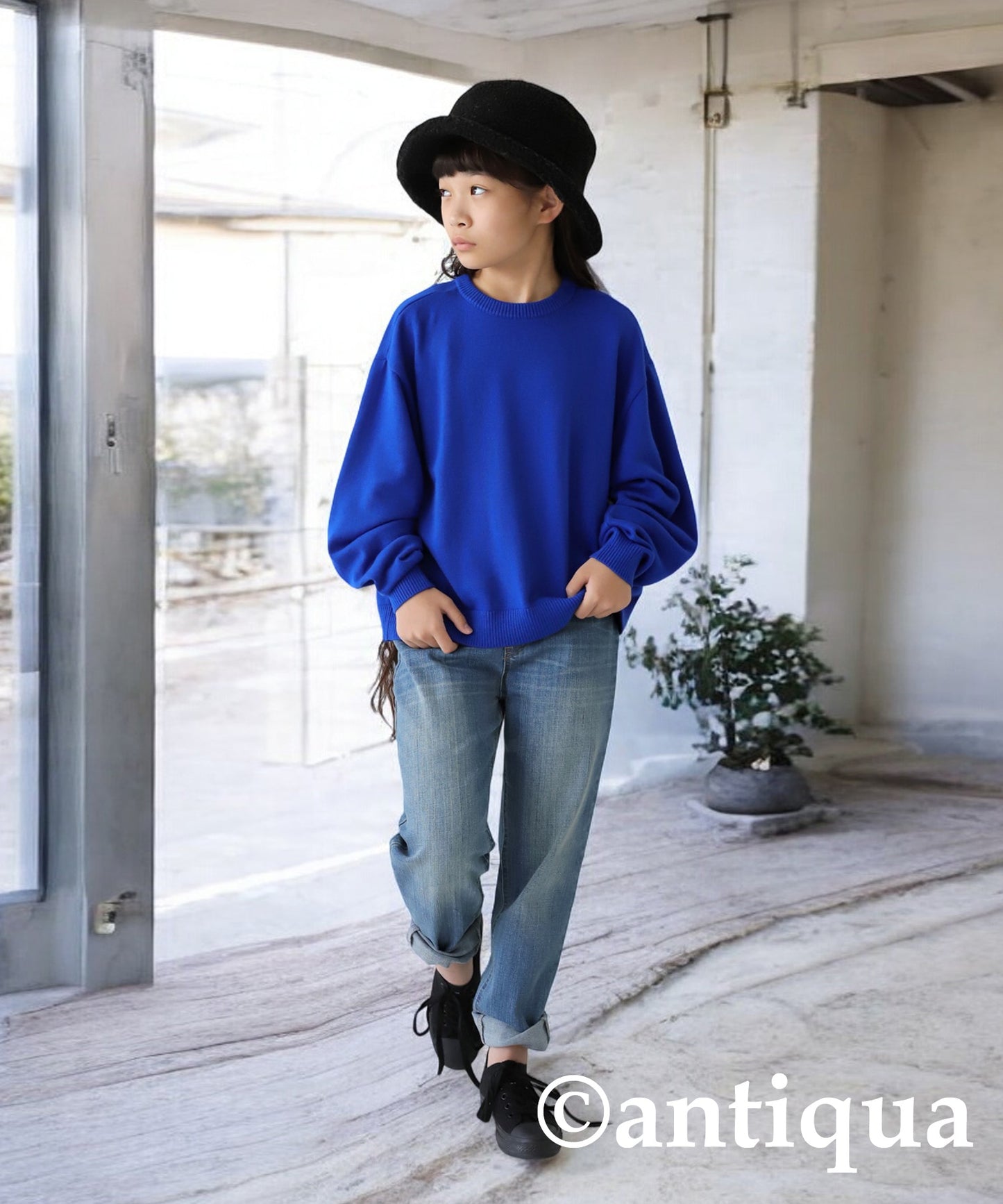 100% Cotton Crew Neck Knit Junior