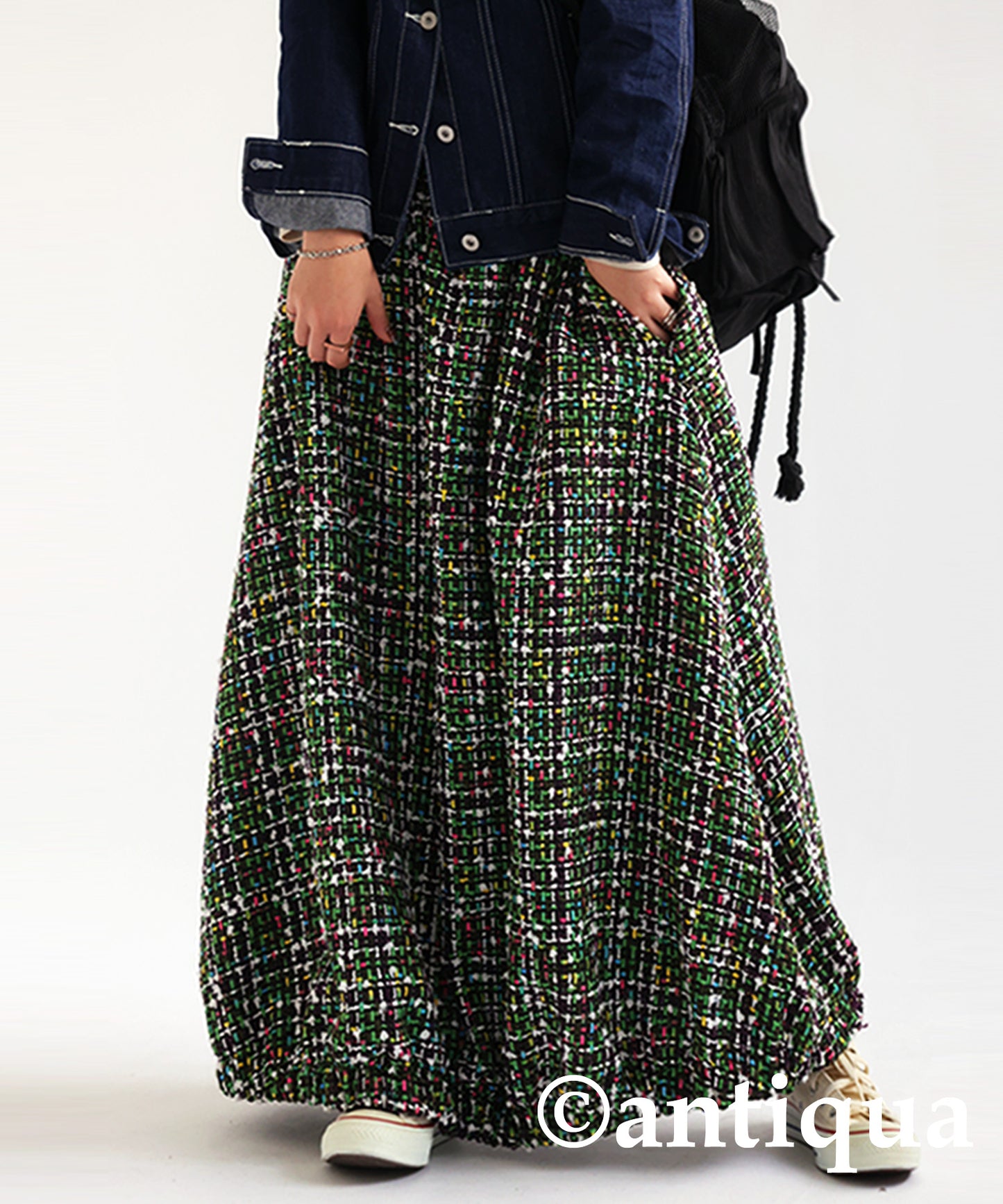 Baloon Tweed Skirt Ladies