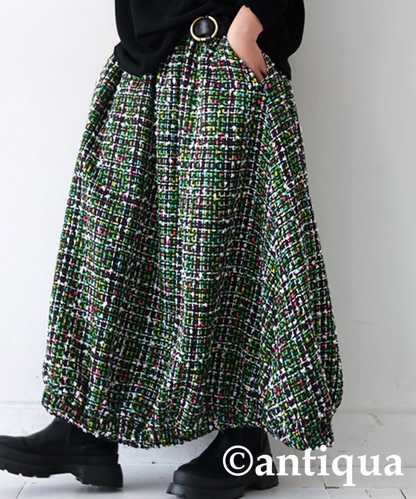 Baloon Tweed Skirt Ladies