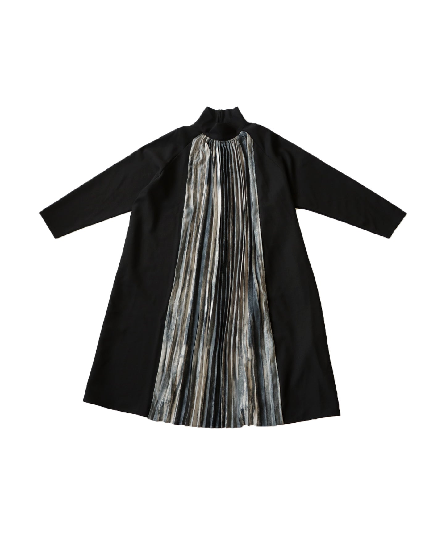 Nuance Pattern High Collar Dress Ladies