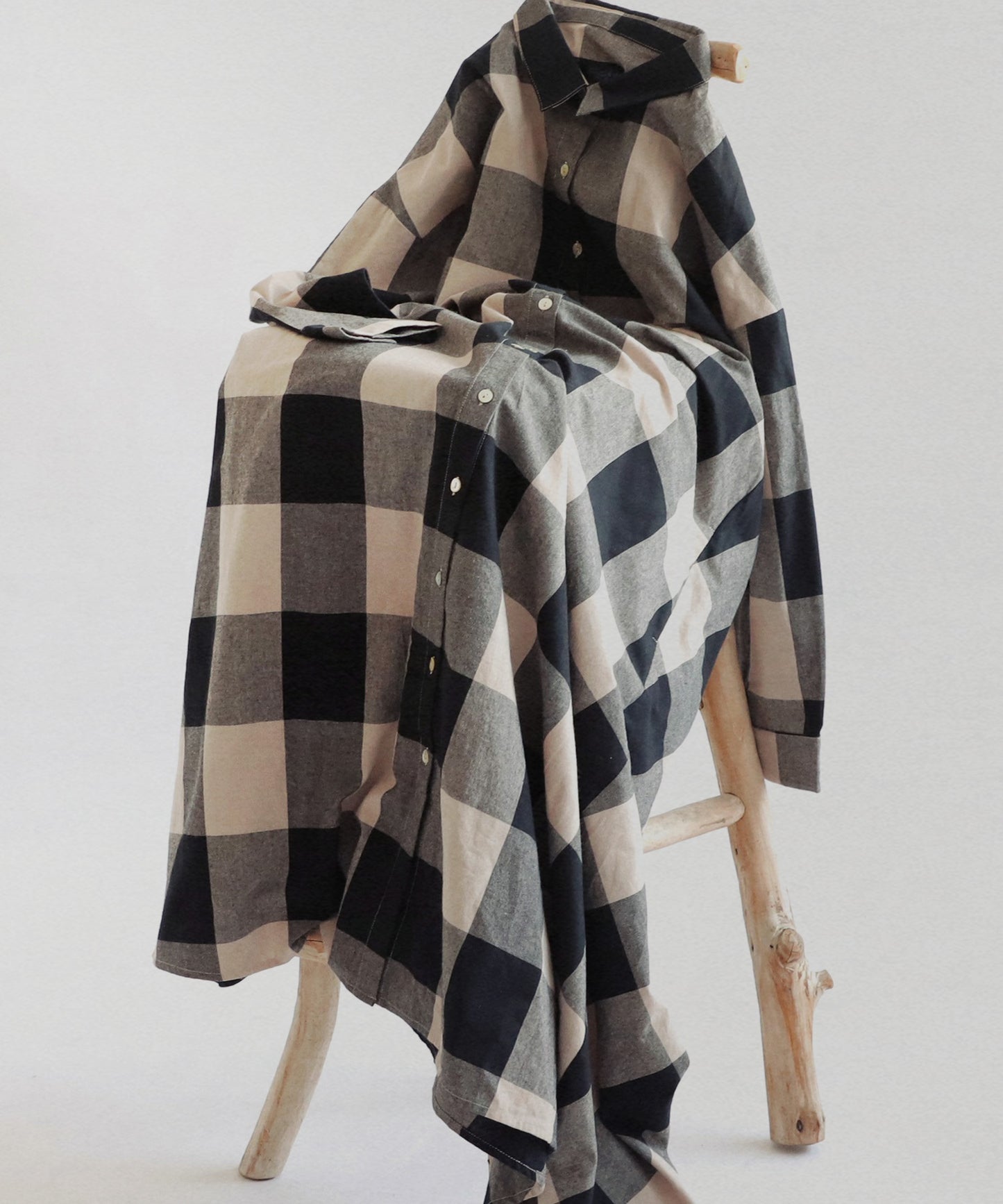 Plaid Shirt Dress Ladies