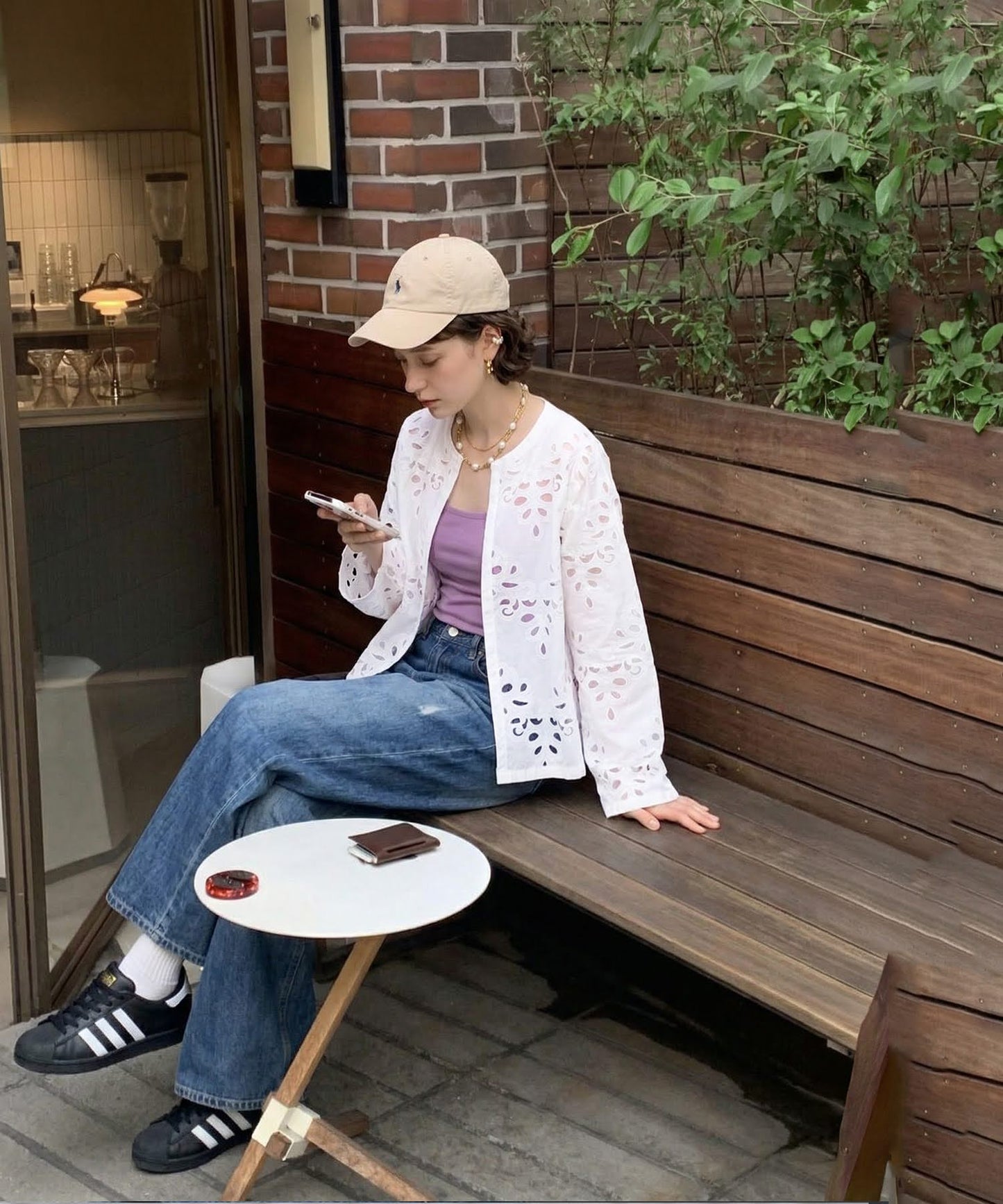 Embroidered Lace Cardigan Ladies