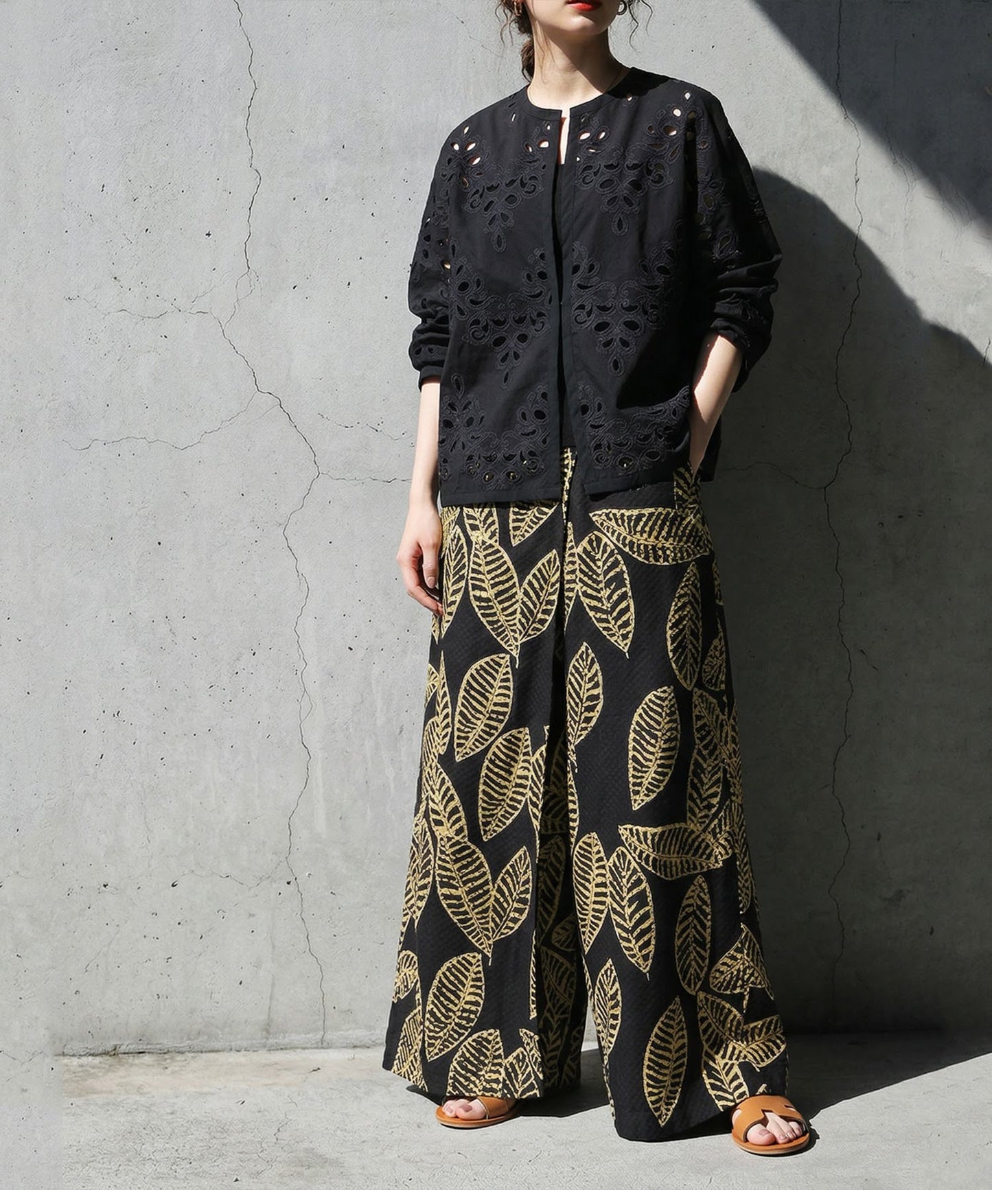 Embroidered Lace Cardigan Ladies