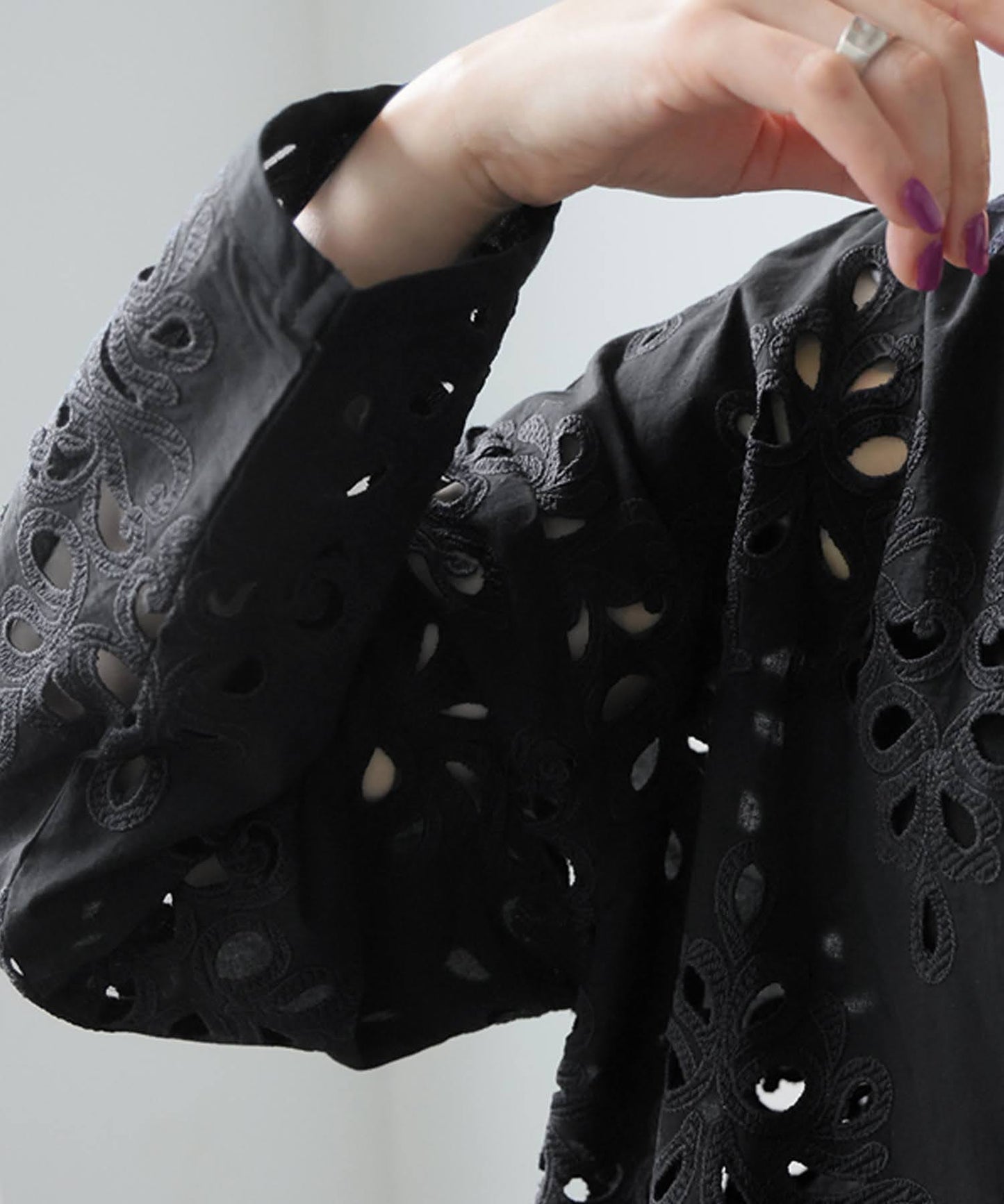Embroidered Lace Cardigan Ladies