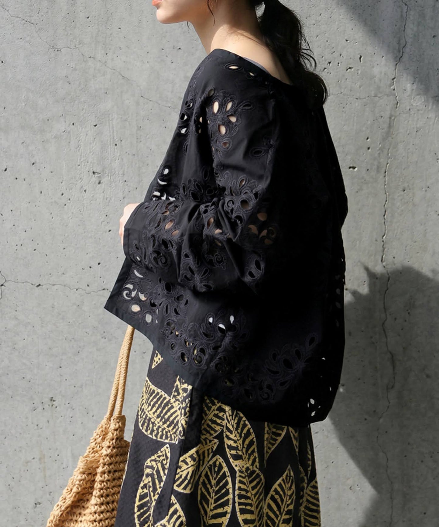 Embroidered Lace Cardigan Ladies