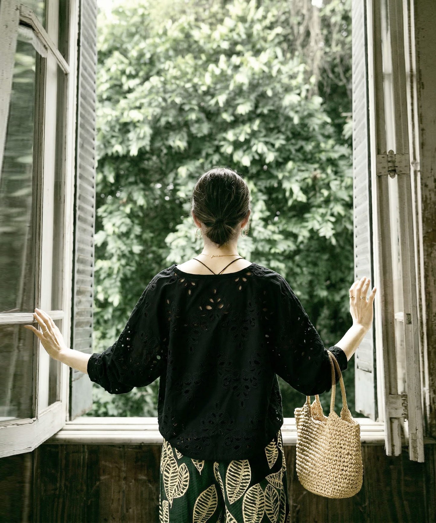 Embroidered Lace Cardigan Ladies