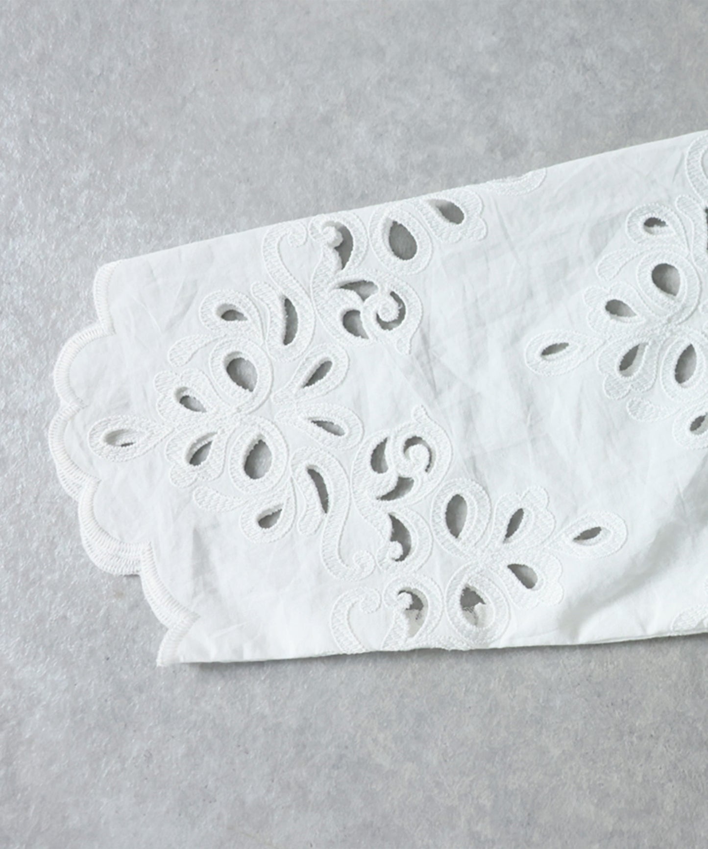 Lace Embroidered Scalloped Shirt Ladies