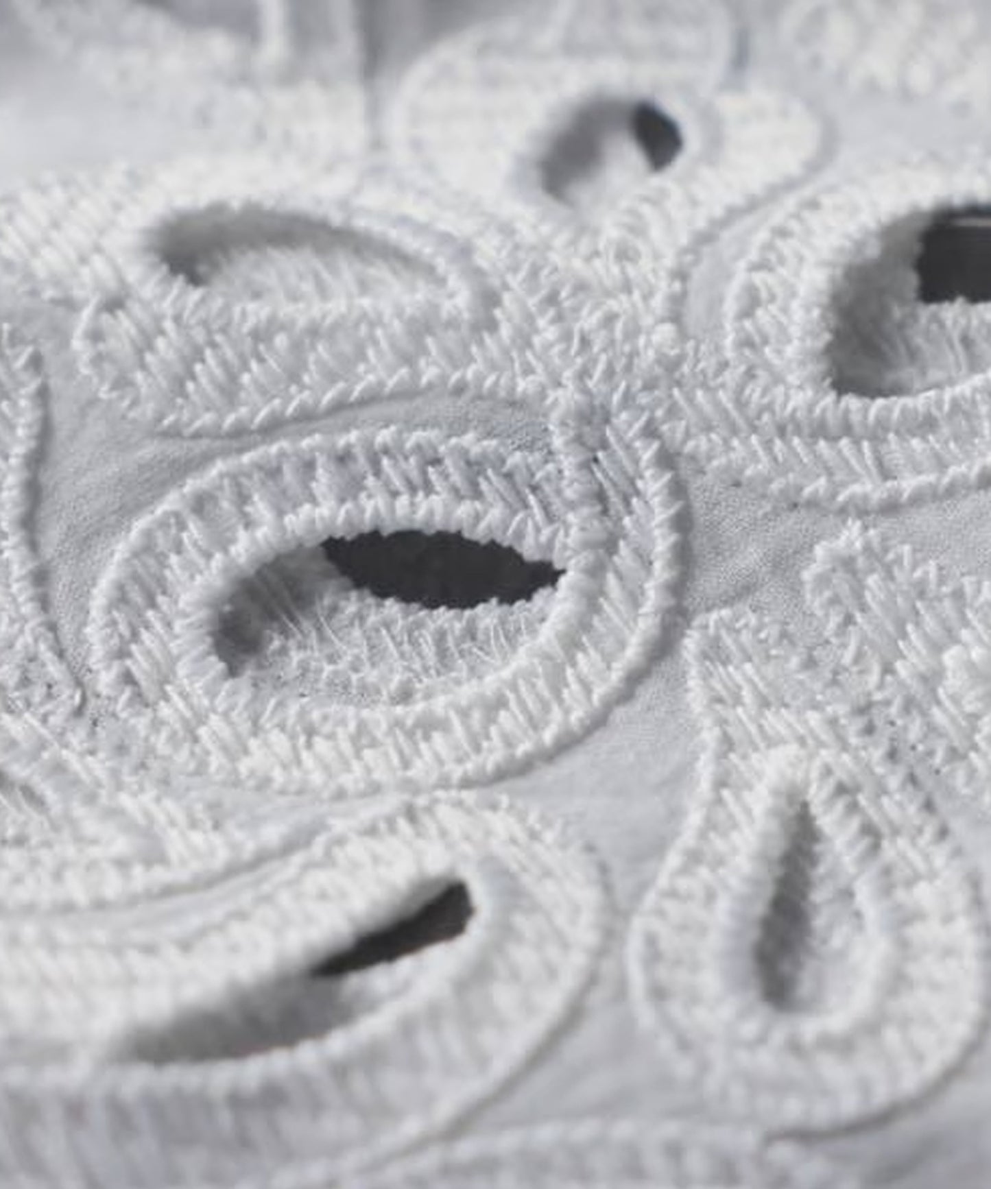 Lace Embroidered Scalloped Shirt Ladies