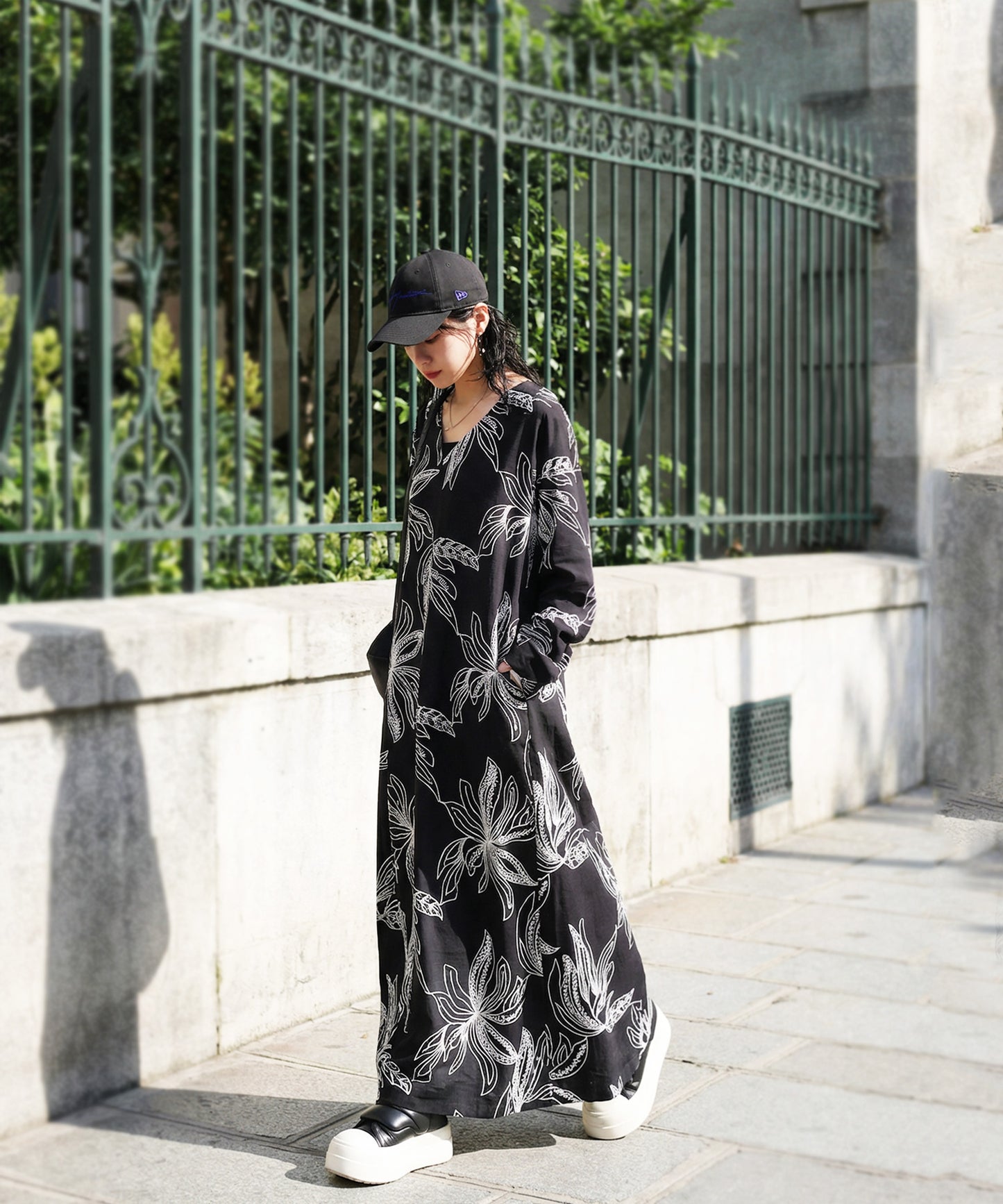 Botanical Print Dress Ladies