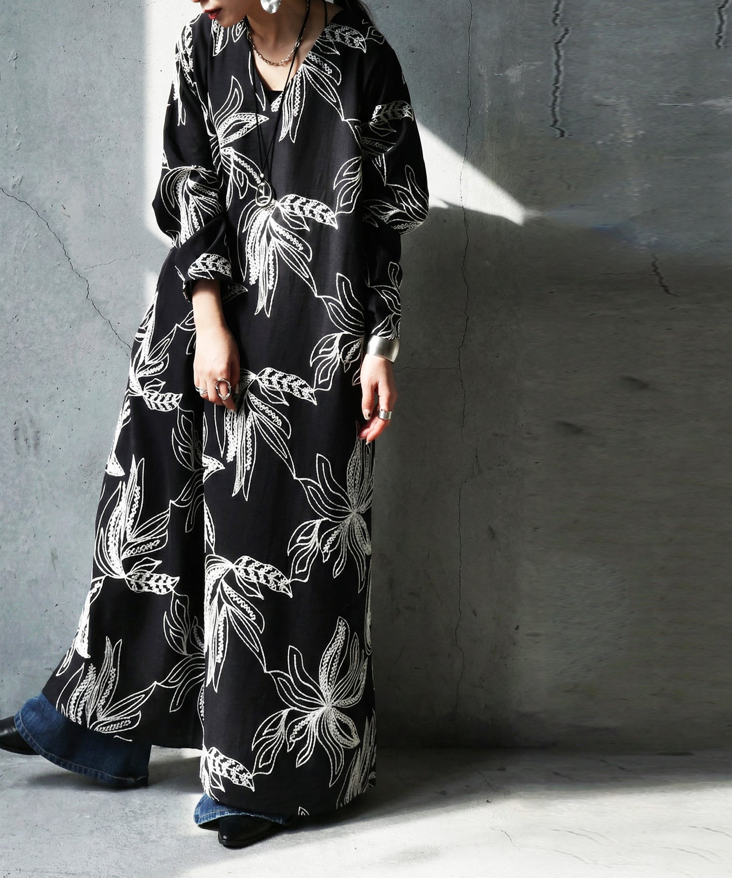 Botanical Print Dress Ladies