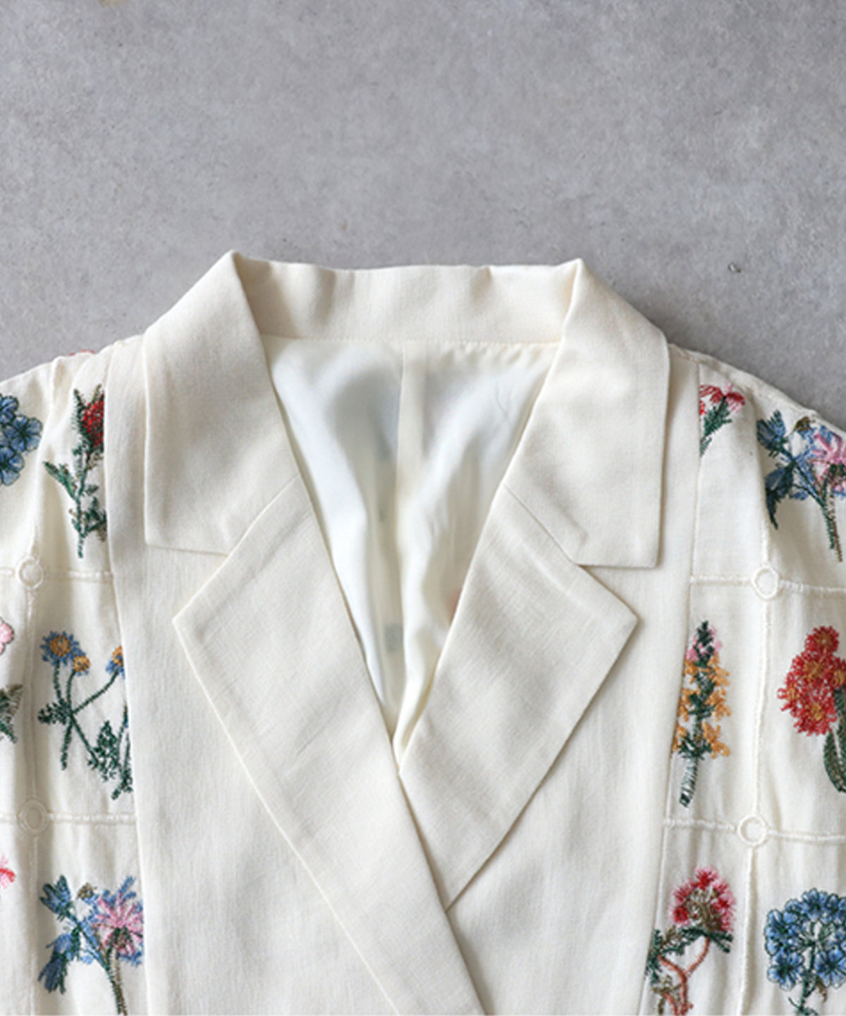 Floral Embroidered Tailored Jacket Ladies