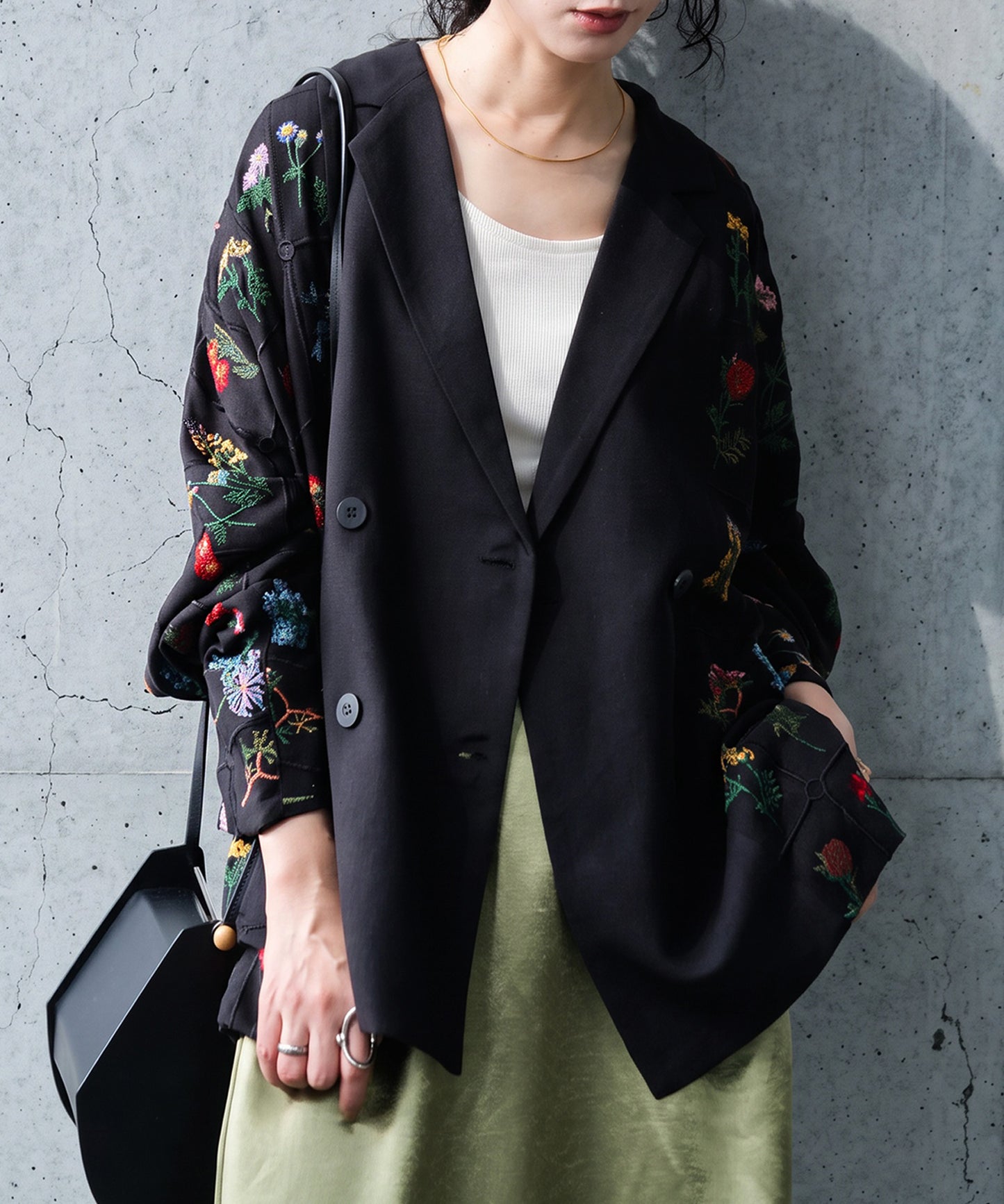 Floral Embroidered Tailored Jacket Ladies