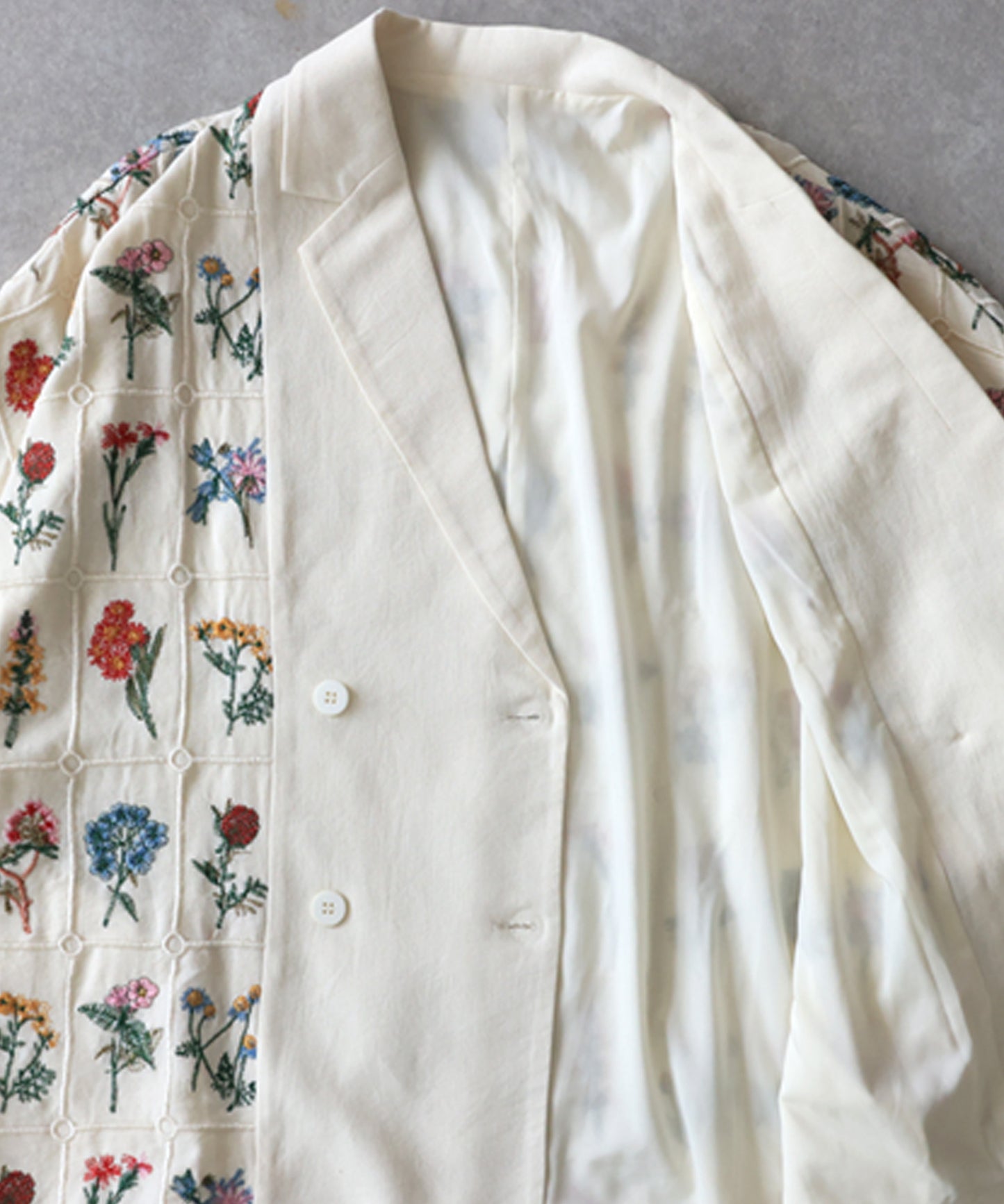 Floral Embroidered Tailored Jacket Ladies