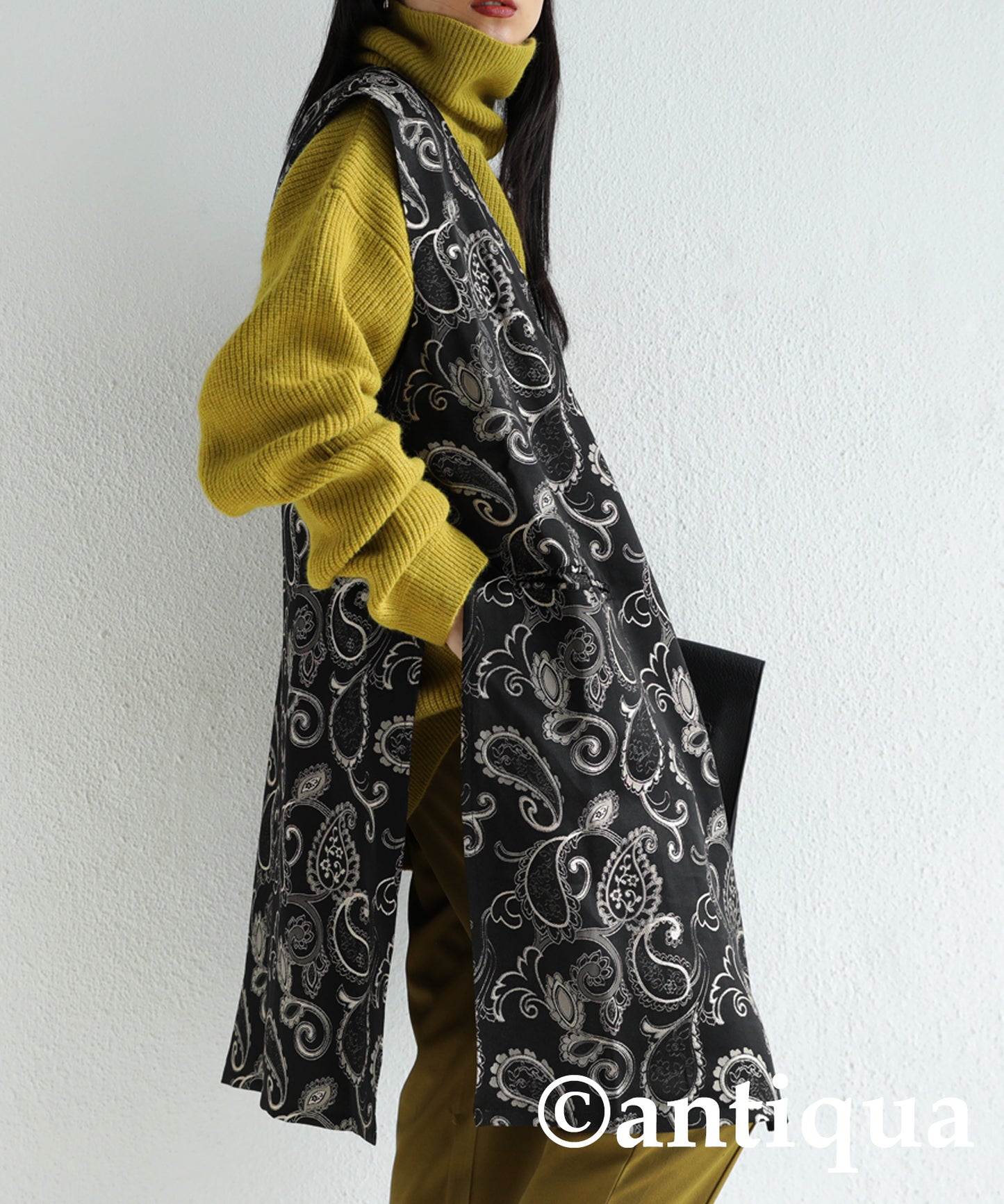 Okamoto Emi Collaboration product! Ladies Chinese style Long Vest