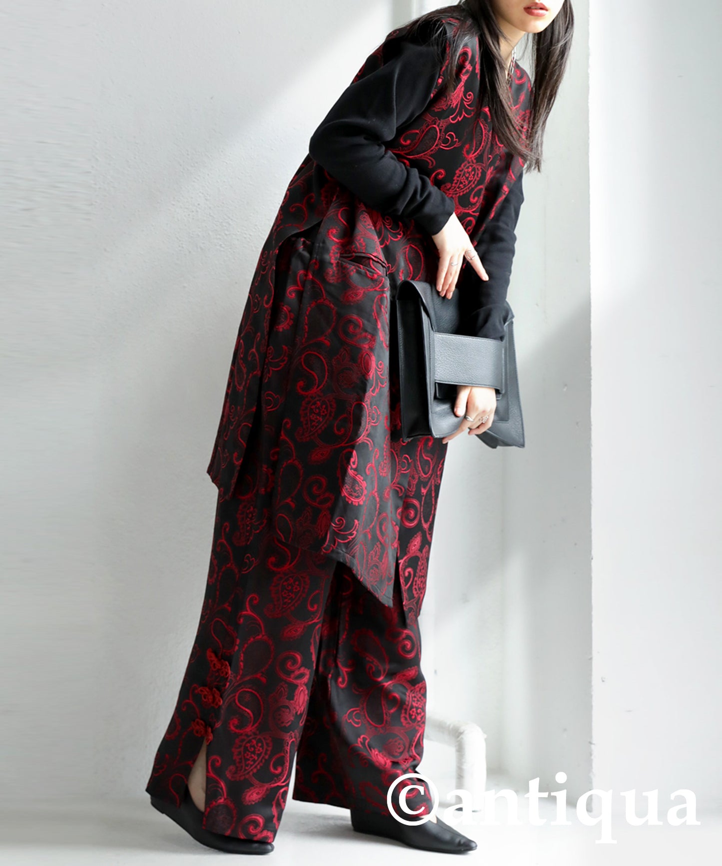 Okamoto Emi Collaboration product! Ladies Chinese style Long Vest