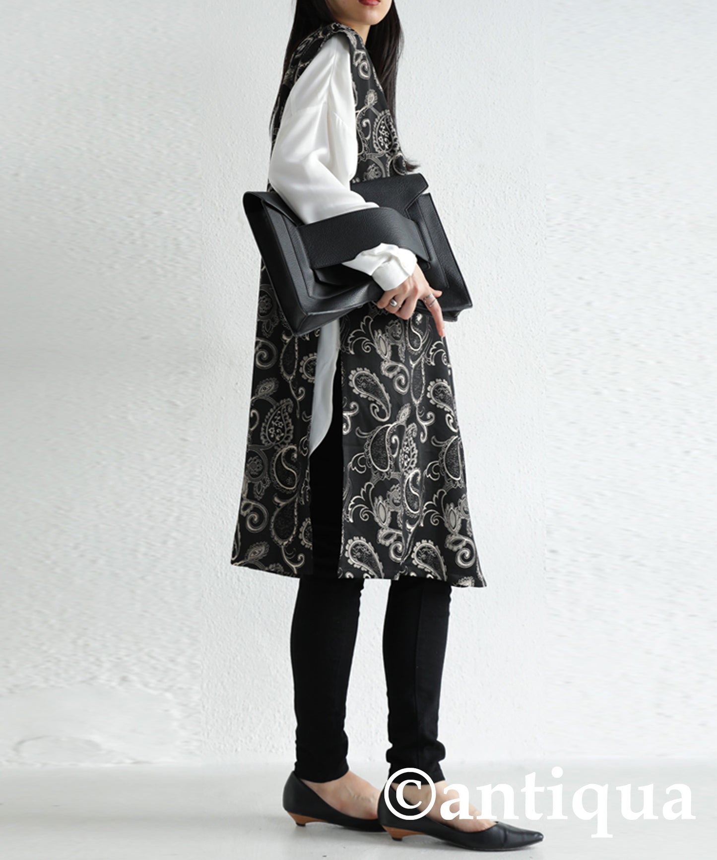 Okamoto Emi Collaboration product! Ladies Chinese style Long Vest