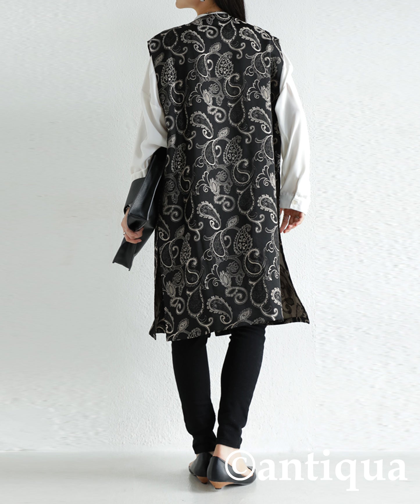 Okamoto Emi Collaboration product! Ladies Chinese style Long Vest