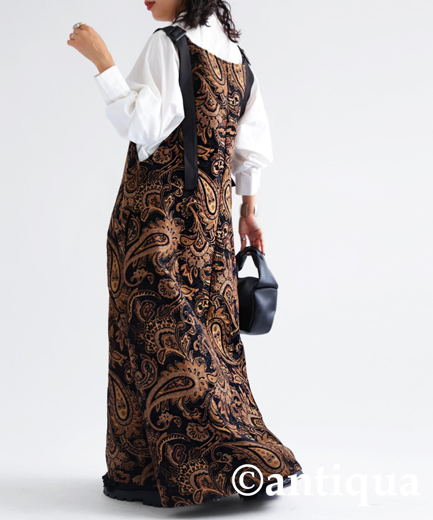 Paisley pattern jacquard dress Ladies