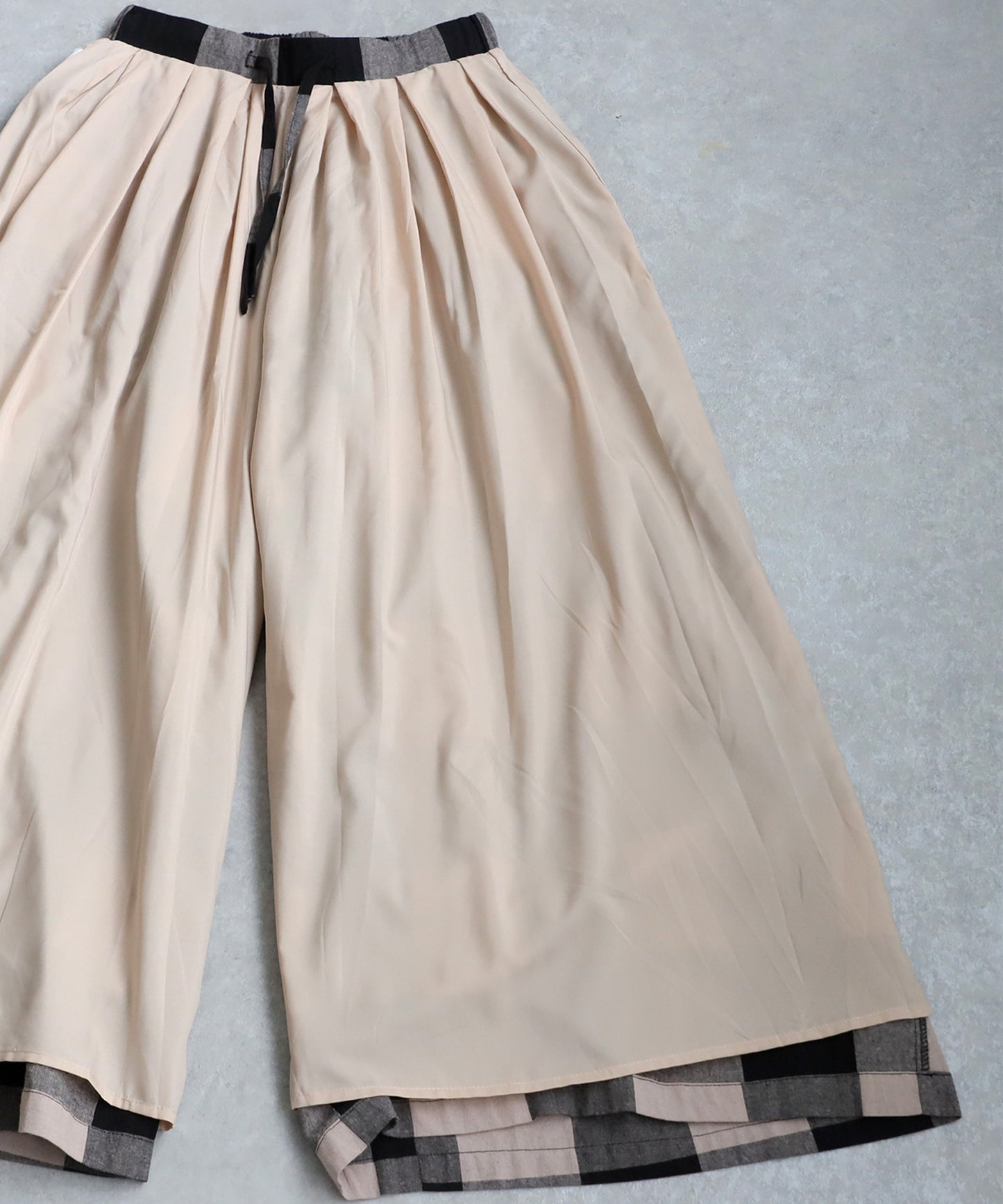 Checked Wide-leg Pants Ladies