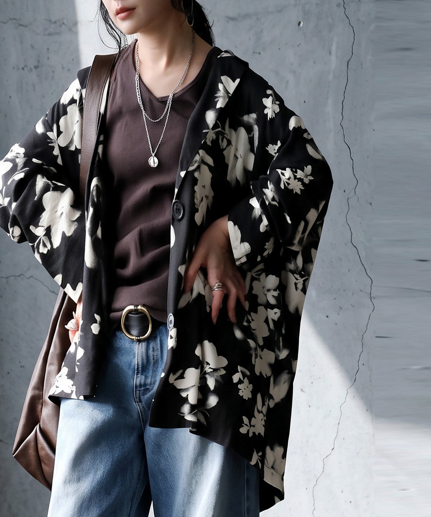 Floral Print Tailored Jacket Ladies