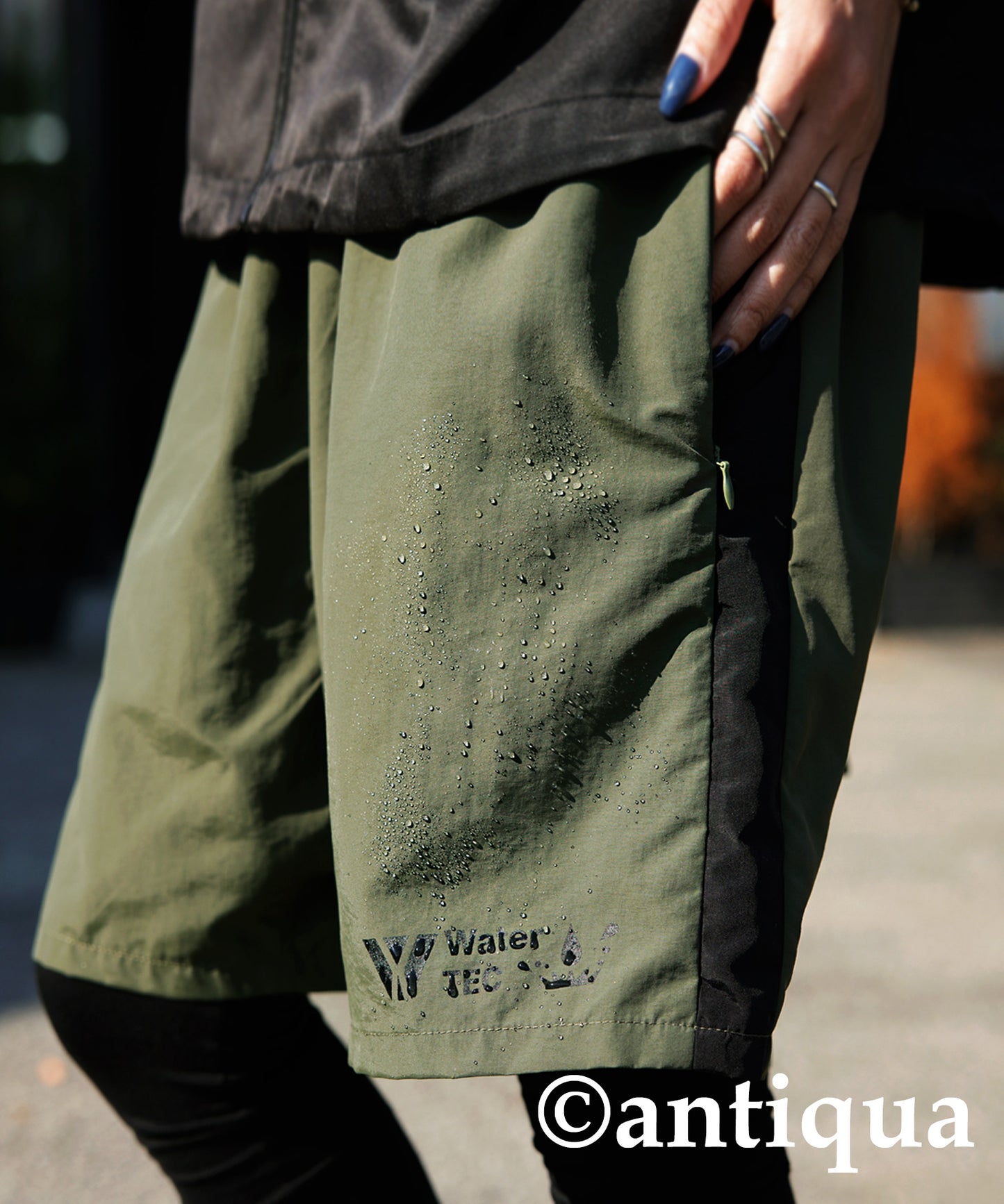 Water -repellent line pants for amphibious Ladies shorts