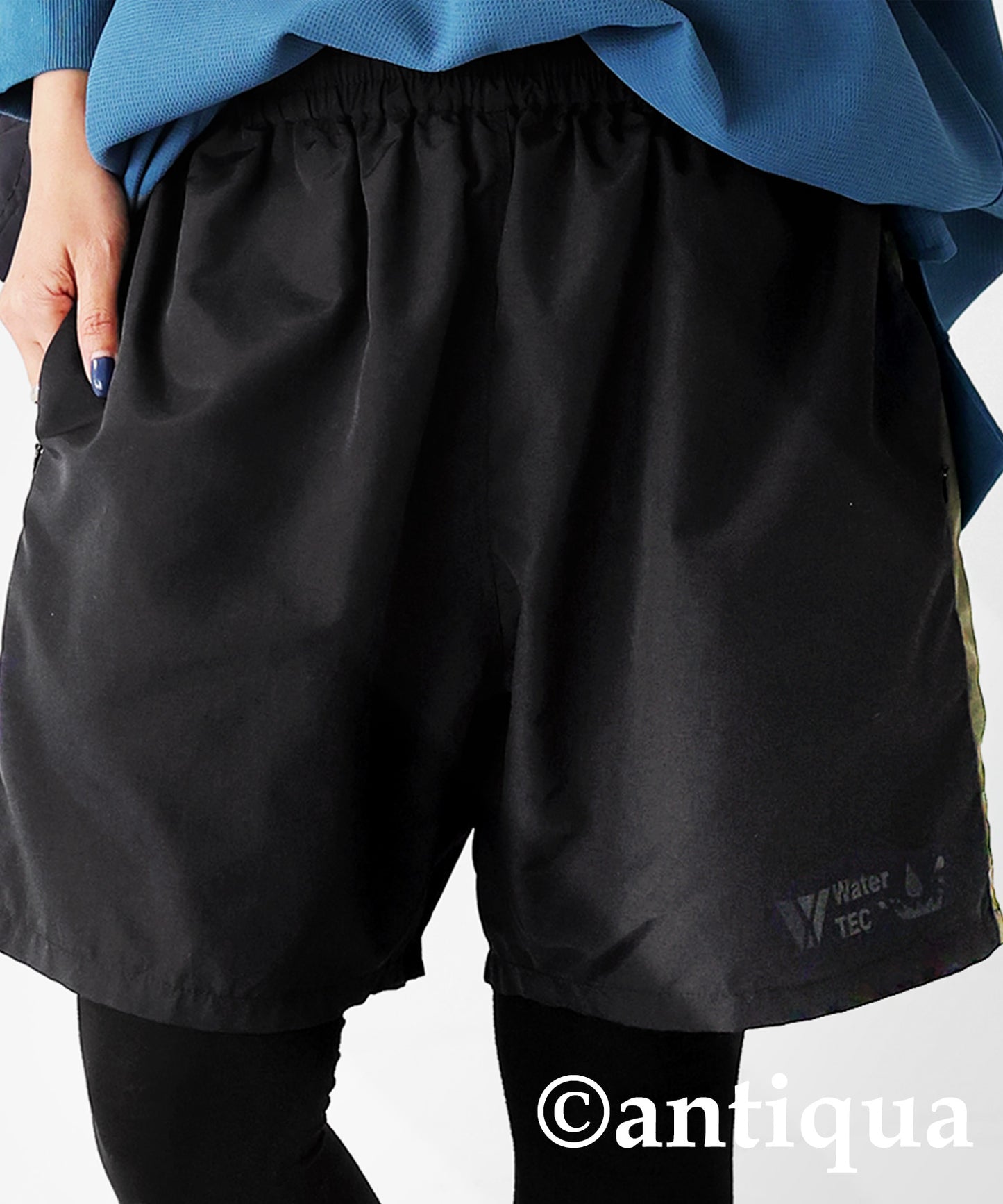 Water -repellent line pants for amphibious Ladies shorts