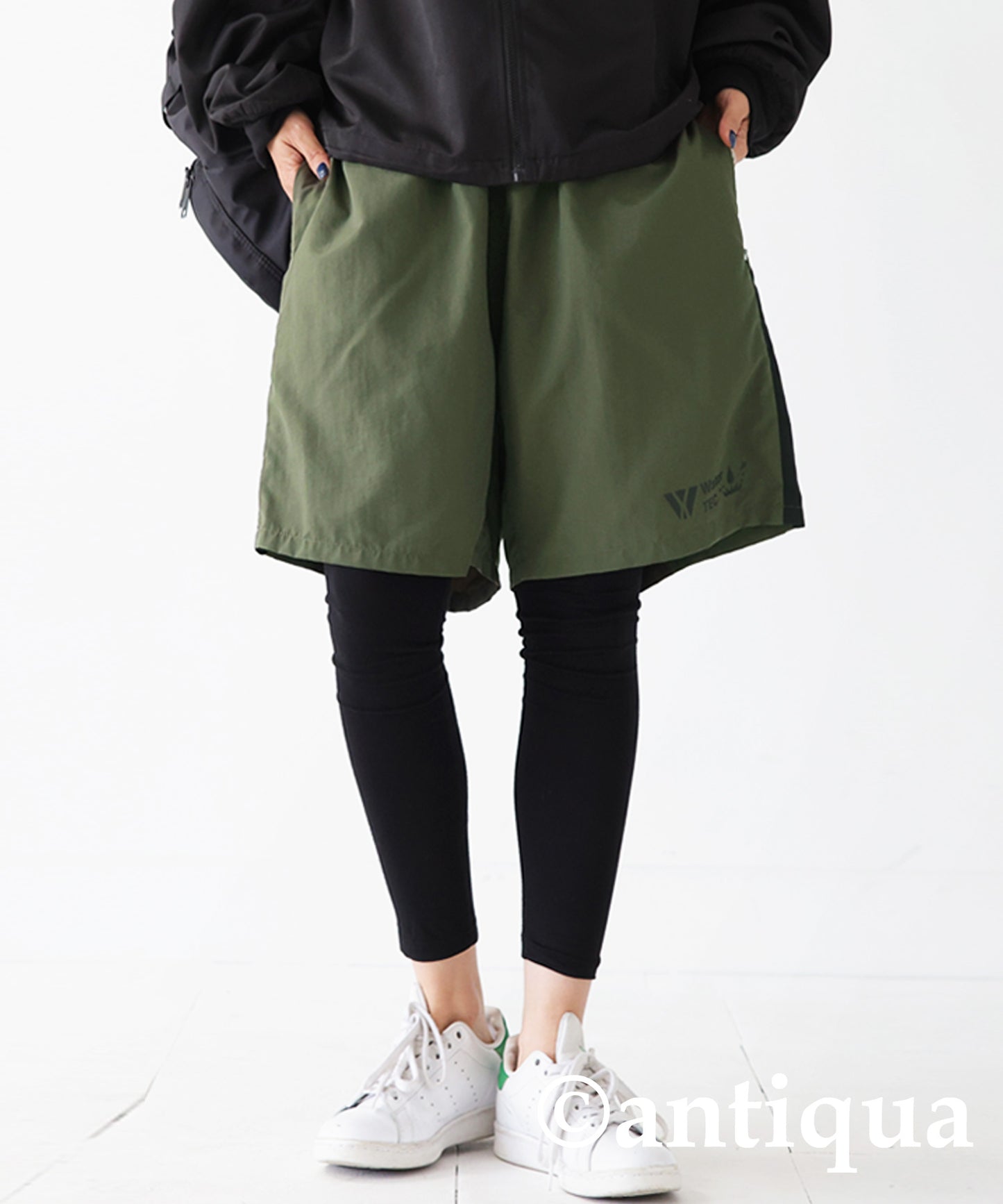 Water -repellent line pants for amphibious Ladies shorts