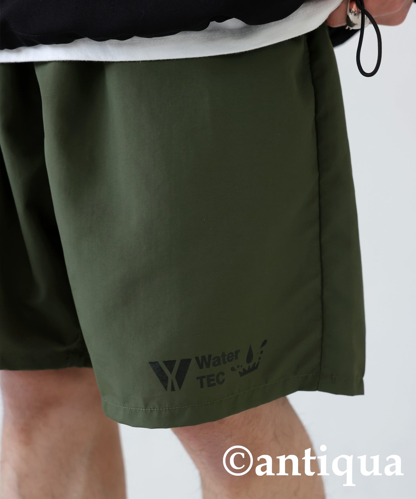 Water -repellent pants for amphibious Men's shorts plain