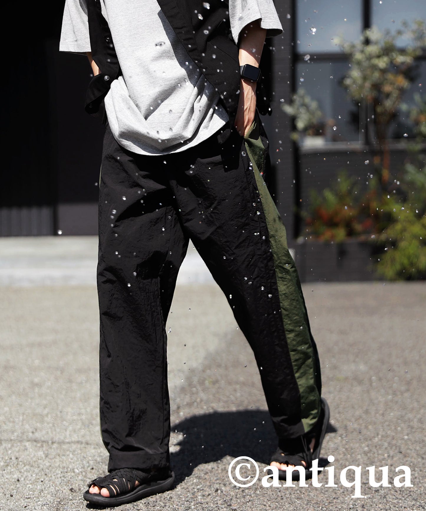 Water -repellent pants for amphibious Men's Bottoms full-length