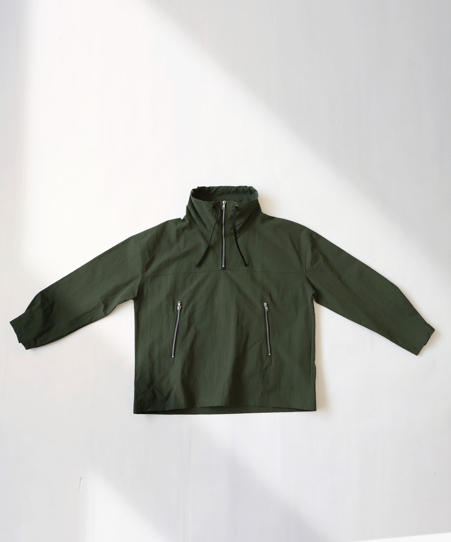 Water-repellent fabric military pull over jacket Men's