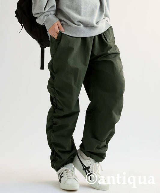 UV-Cut Water -Repellent Gather Cargo Pants Men's