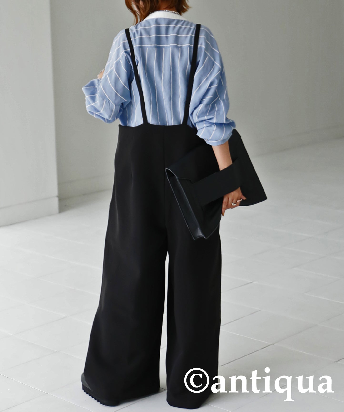 Wide pants with suspenders Ladies