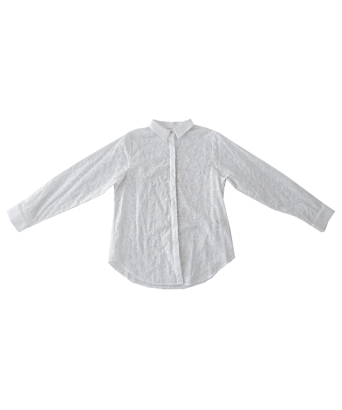 Paisley embroidery Ladies shirt Ladies Tops Long-Sleeve
